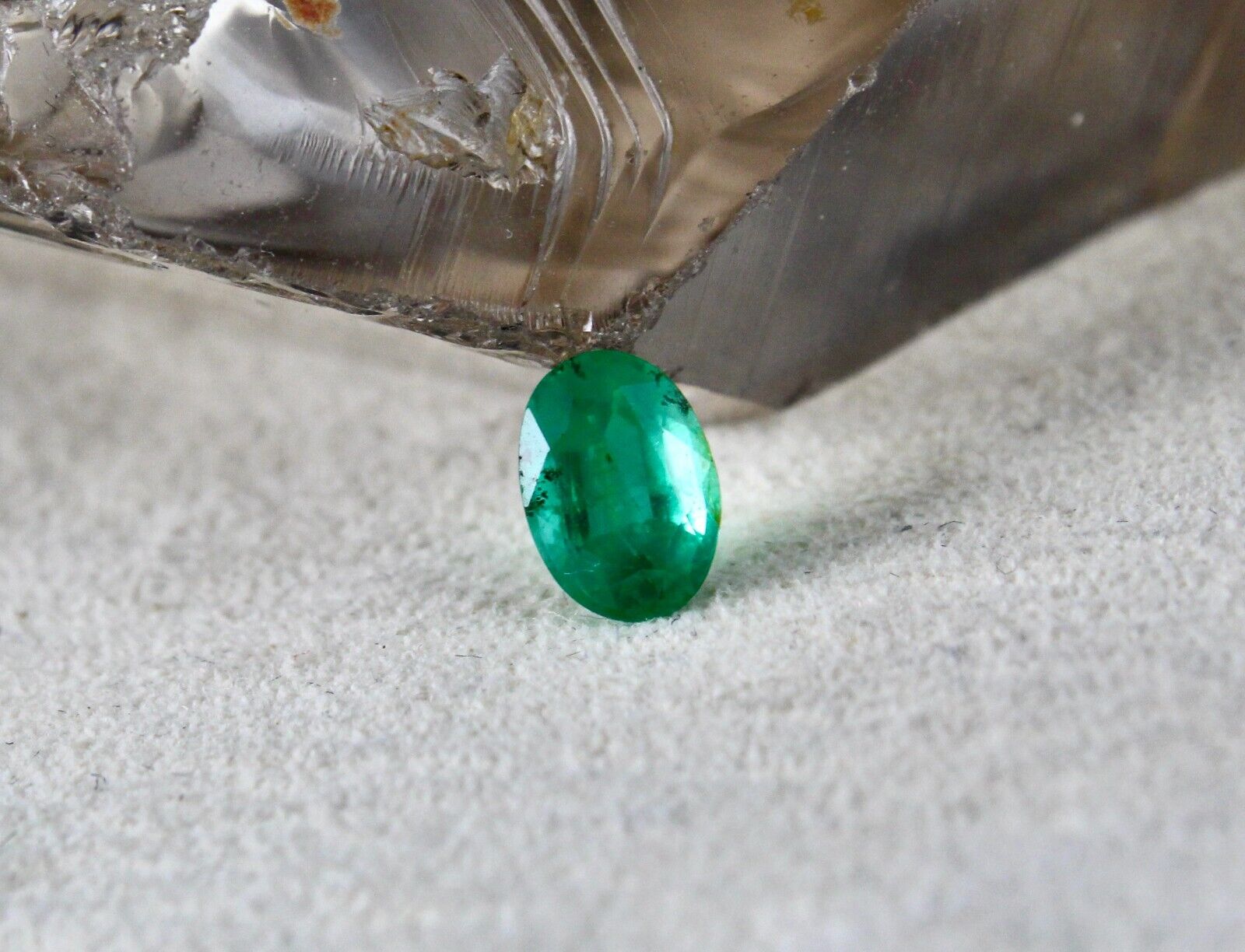 EARTH MINED NATURAL ZAMBIAN EMERALD OVAL CUT 1.12 CARATS GEMSTONE RING PENDANT