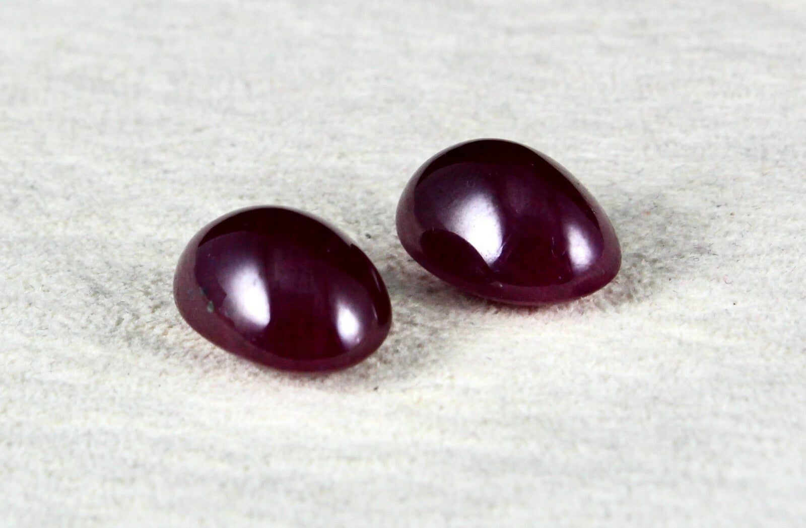 Certified Natural Untreated Ruby Oval Cabochon 36.50 Ct Gemstones Earrings
