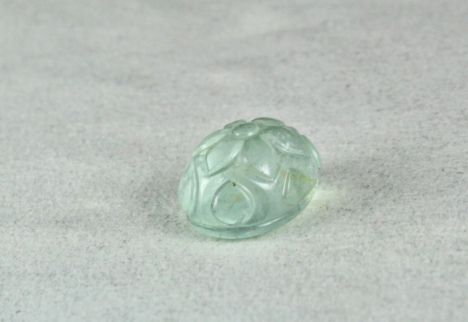 NATURAL BLUE AQUAMARINE CARVED OVAL 23X19 MM 45.15 CTS GEMSTONE FOR PENDANT RING