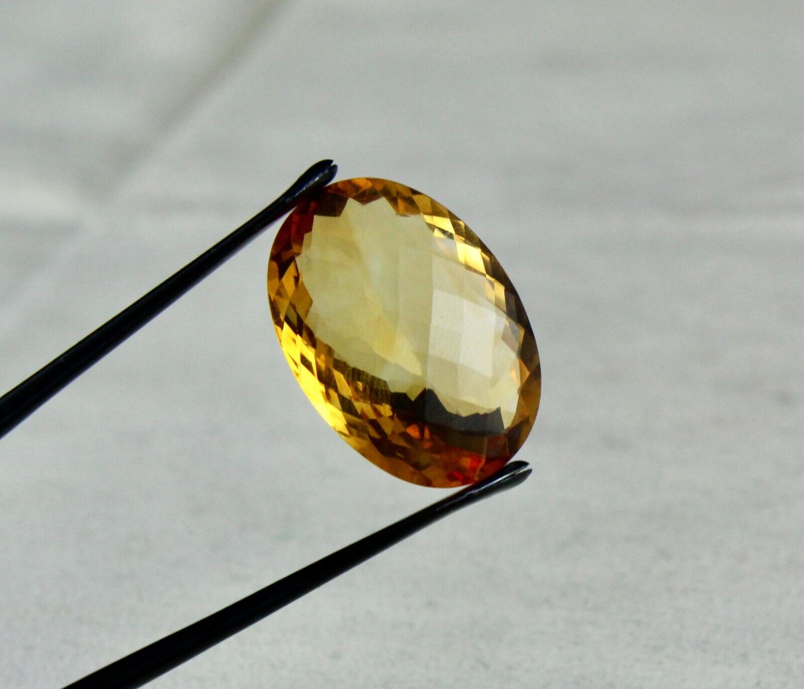 NATURAL YELLOW CITRINE OVAL FACETED CUT 19.87 CARATS GEMSTONE PENDANT DESIGNING