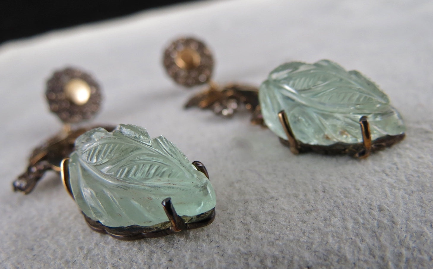 Certified Natural Blue Aquamarine 10ct Natural Diamond Sterling Silver Earrings