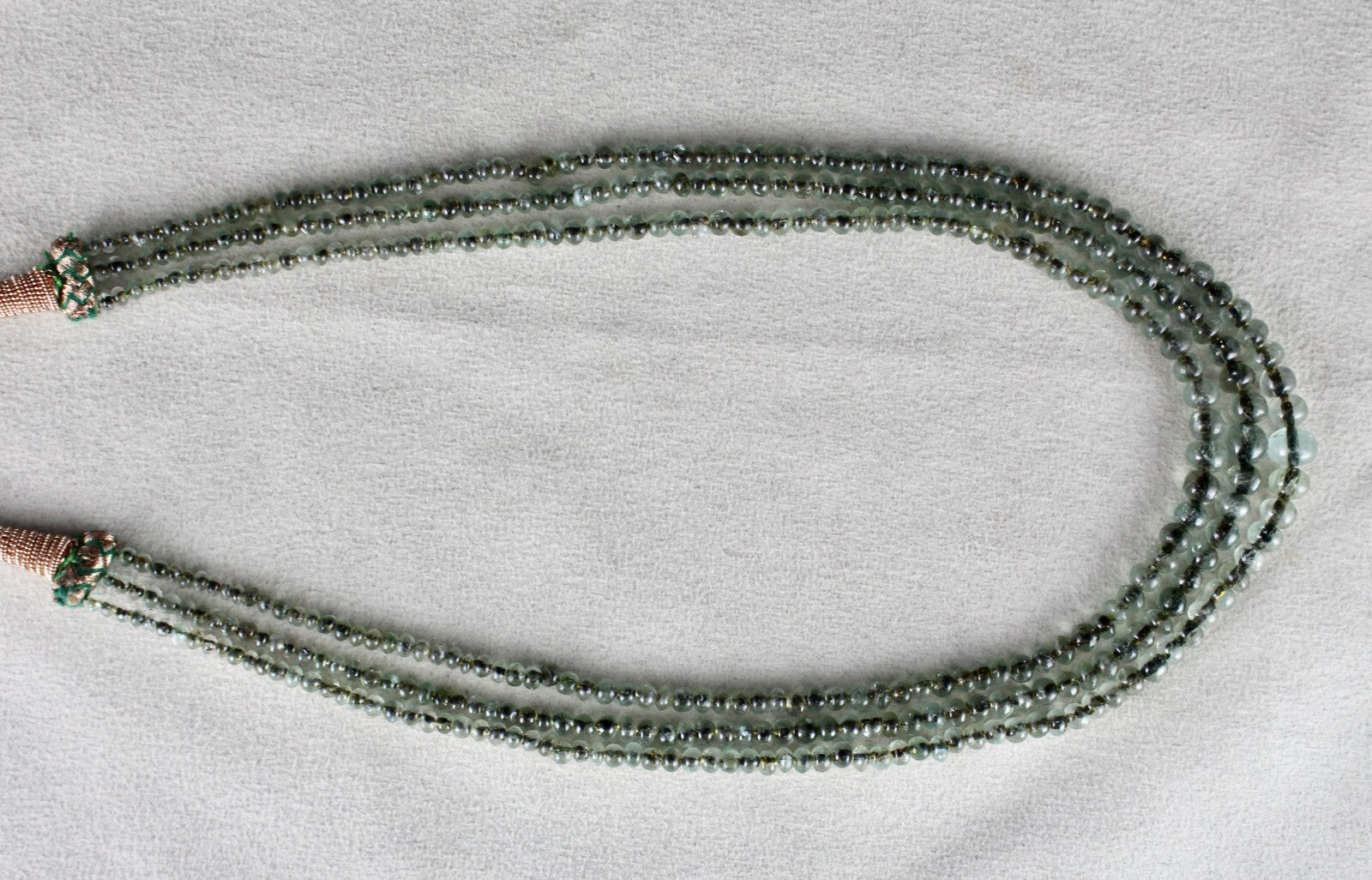 Antique Natural Emerald Beads 152 Ct Necklace Round Gemstone