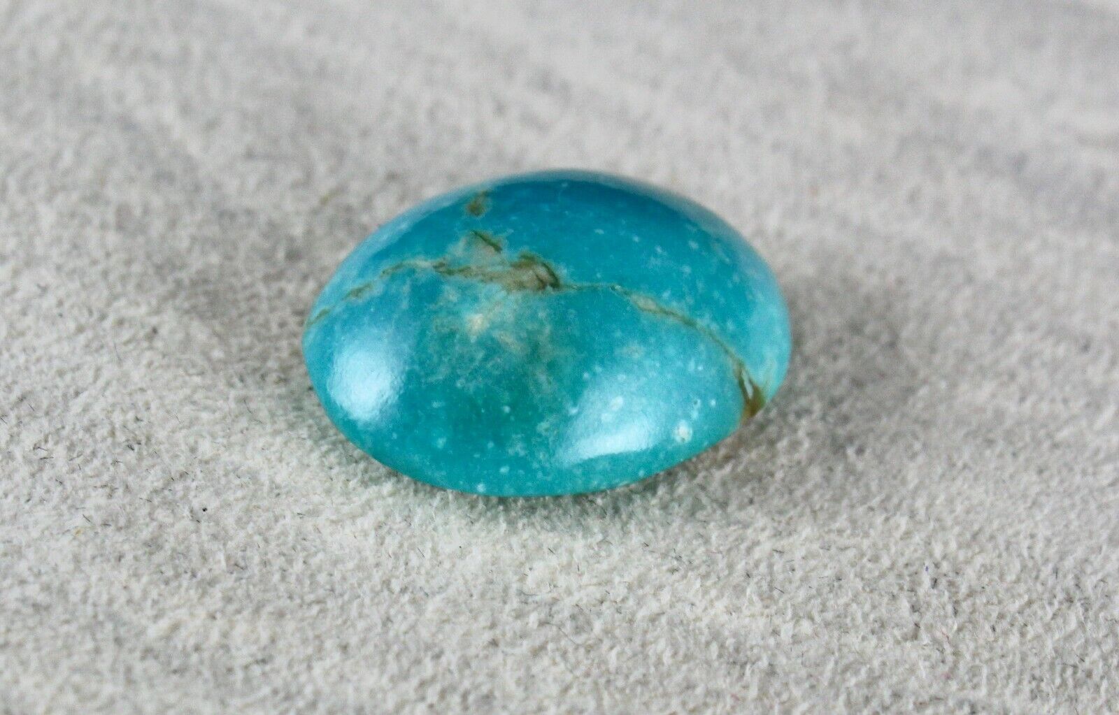 NATURAL TURQUOISE CAB OVAL 20x16 MM 15.90 CARATS GEMSTONE RING PENDANT DESIGNING