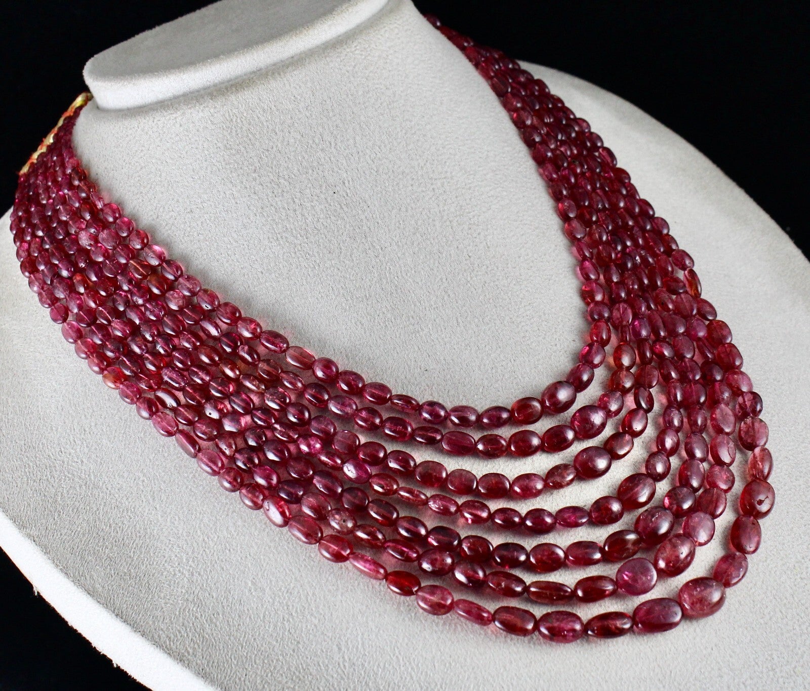 Certified Natural Red Spinel Necklace 705 Ct Statement Gemstone Jewelry Women