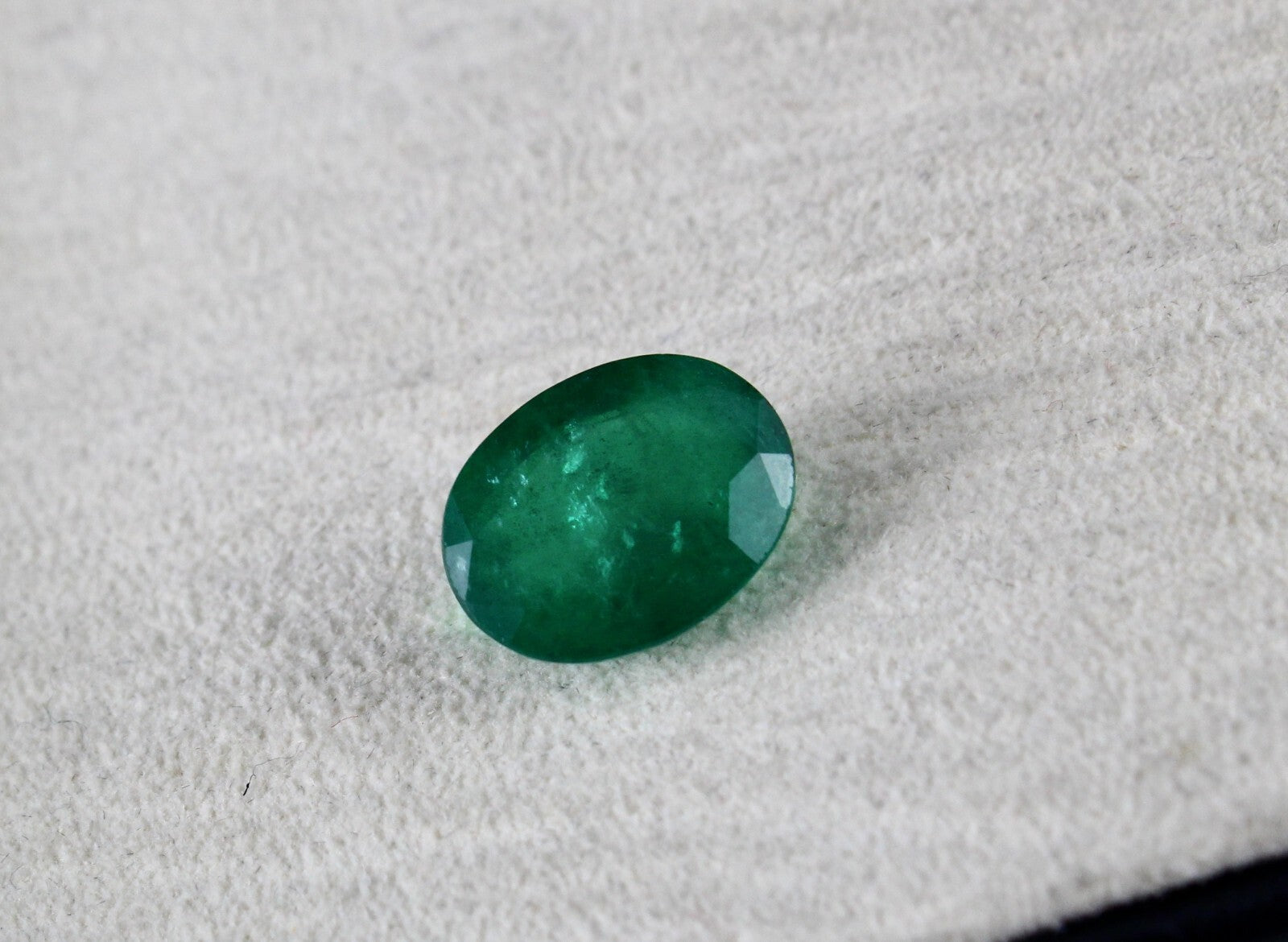 Certified Natural Zambia Emerald 7.11 Ct Oval Cut Loose Gemstone Ring Pendant