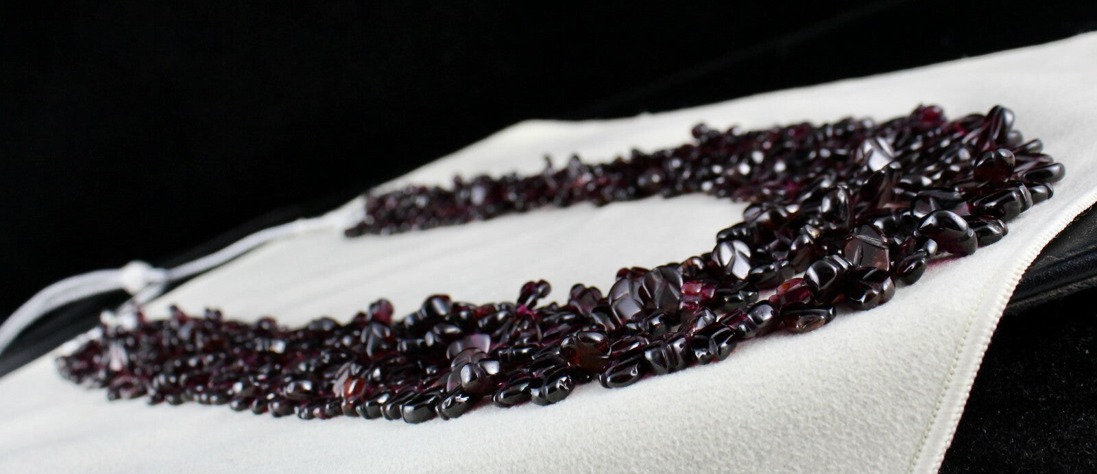 Certified Natural Pink Garnet 986ct Beads Fancy Leaves Gemstone Necklace