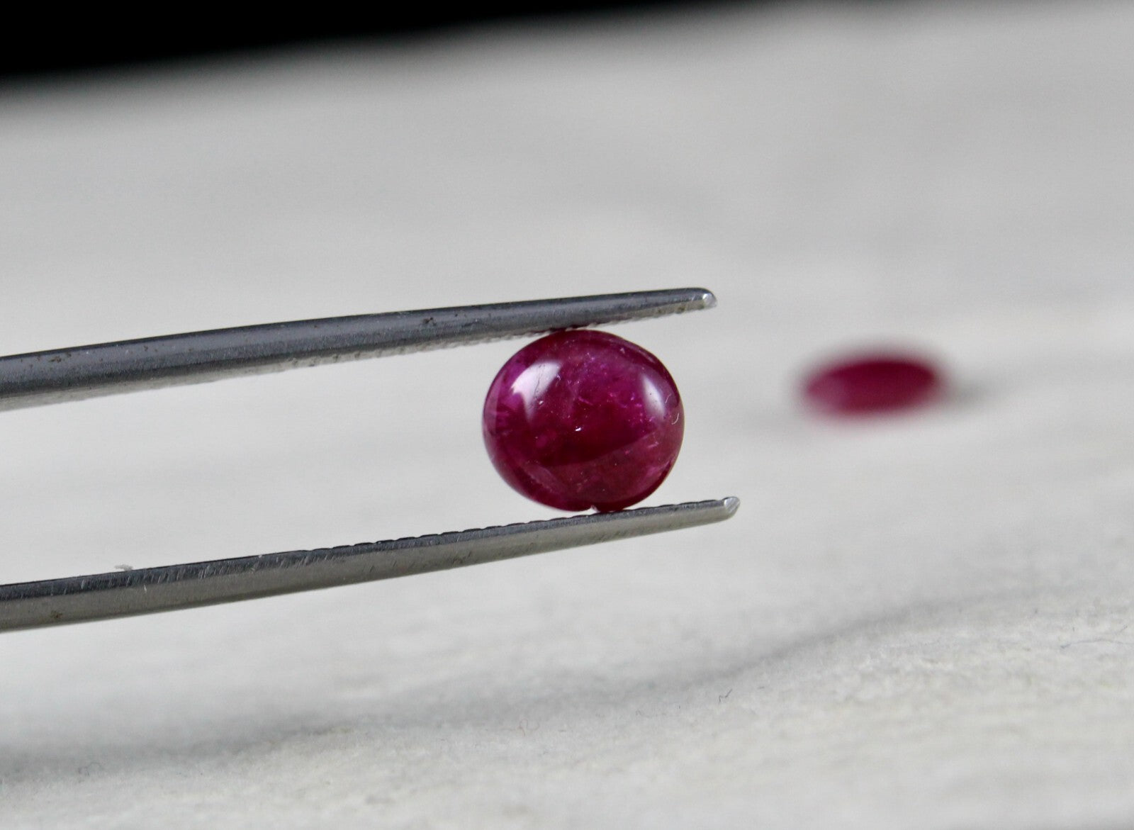 Certified Natural Ruby Oval Cabochon 8.02 Ct Loose Gem For 3 Stone Ring Design