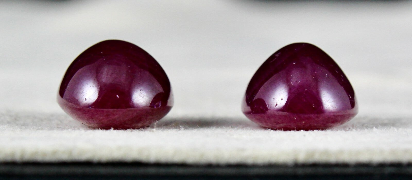 Certified Natural Untreated Ruby Oval Cabochon 36.50 Ct Gemstones Earrings