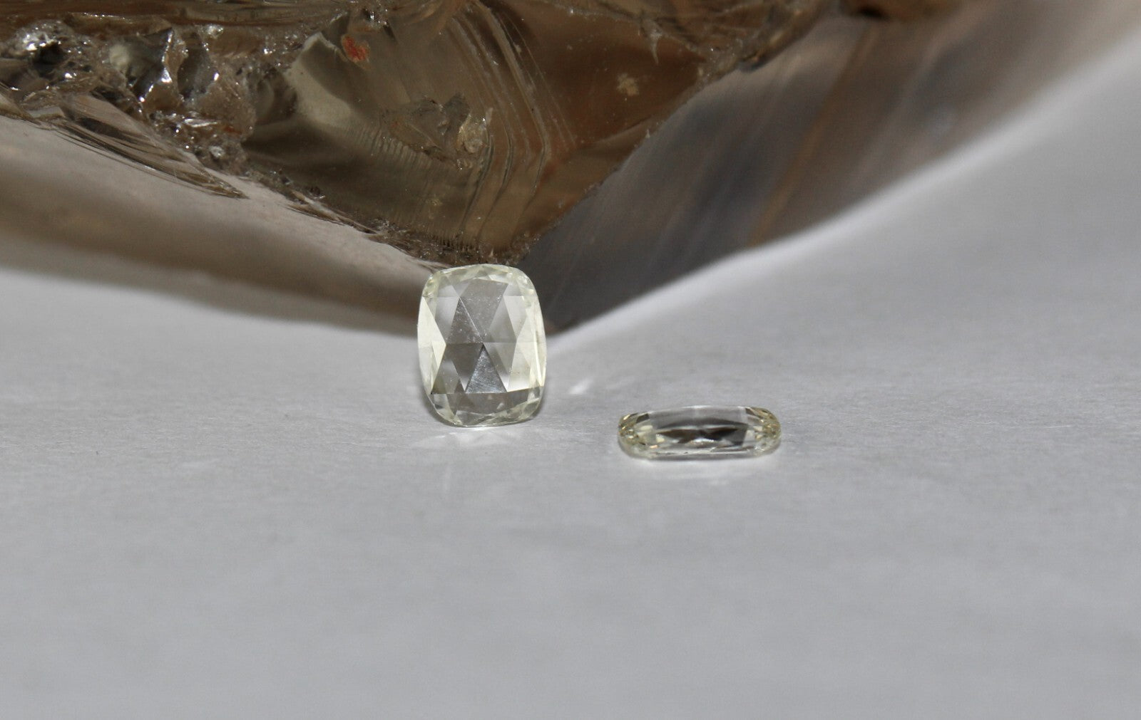 Certified Natural Rose Cut Diamond 1.68ct Oval Shape Pair Loose Gemstone Earring