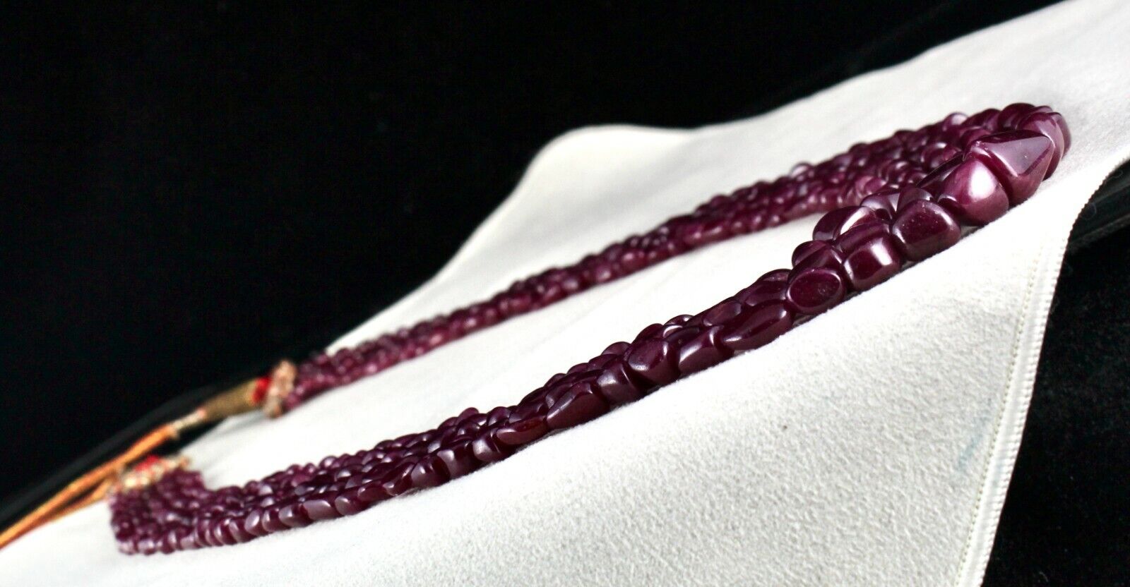 NATURAL UNTREATED RUBY BEADS UNEVEN TUMBLE 5 L 715 CTS GEMSTONE FINEST NECKLACE