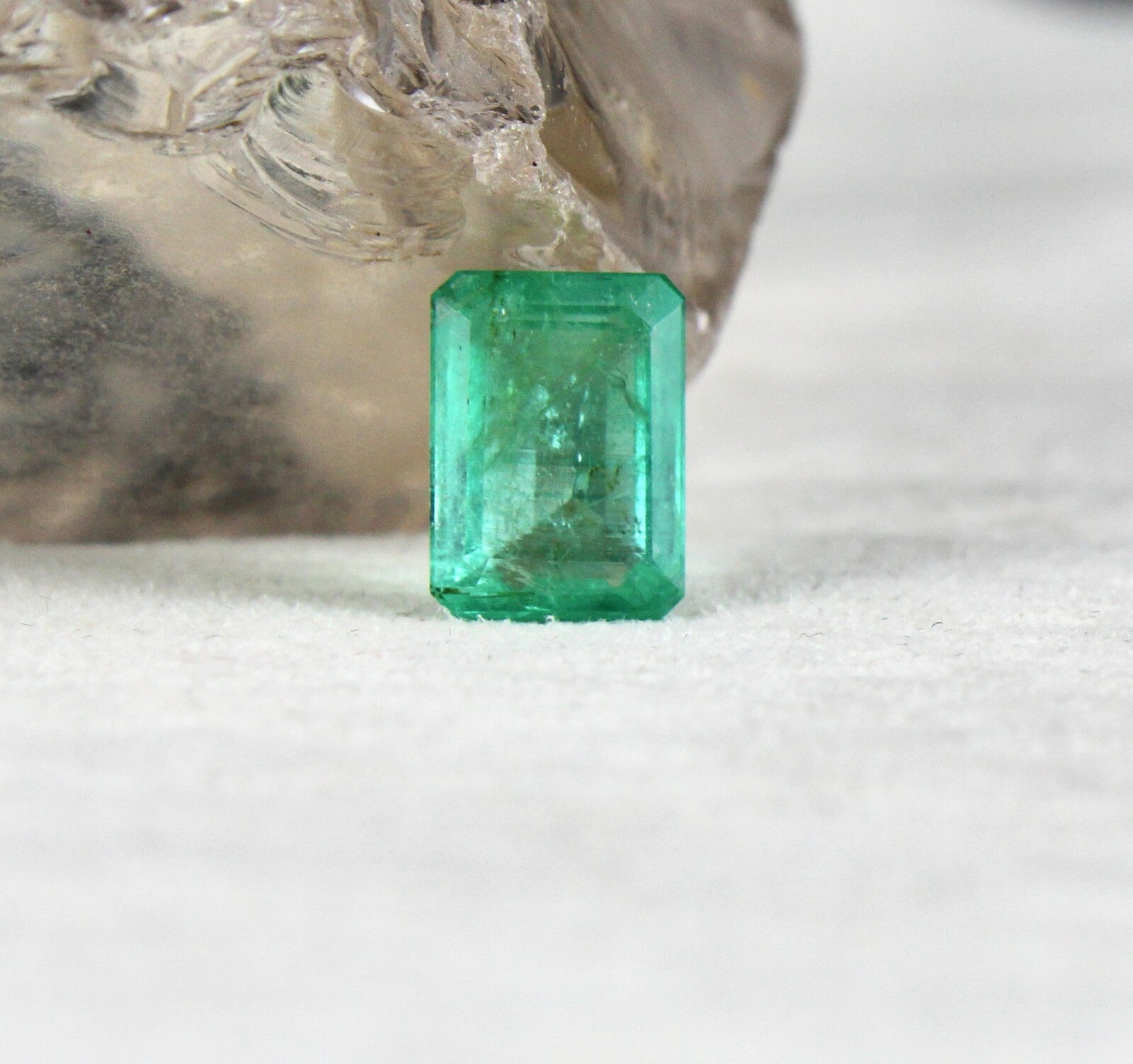 Certified Natural Colombian Emerald Octagon 3.71ct Sterling Silver Ring Pendant