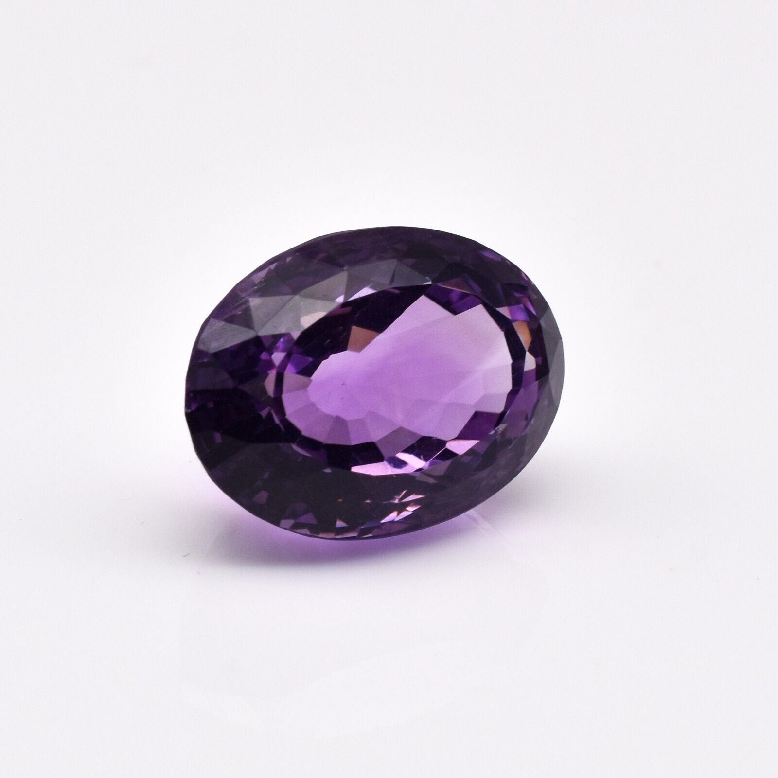 Natural Amethyst Cut Oval 21X15mm 26.74 Ct Semi Precious Gemstone Pendant Ring