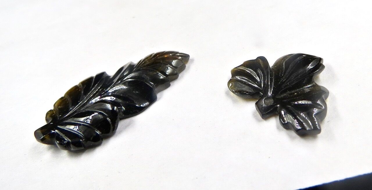 MULTI COLOUR TOURMALINE CARVED LEAVES 26.90 CTS GEMSTONE FOR DESIGNING JEWELLERY