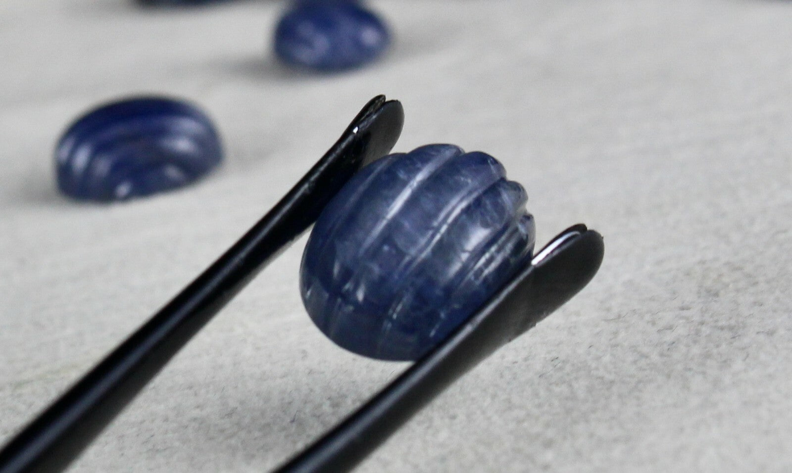 Certified Natural Untreated Blue Sapphire Oval Gemstone Set 14 Pcs 65.60 Ct