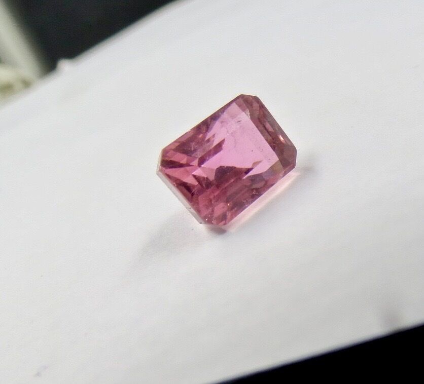 NATURAL PINK TOURMALINE RUBELLITE OCTAGON CUT 5.67 CTS GEMSTONE FOR RING PENDANT