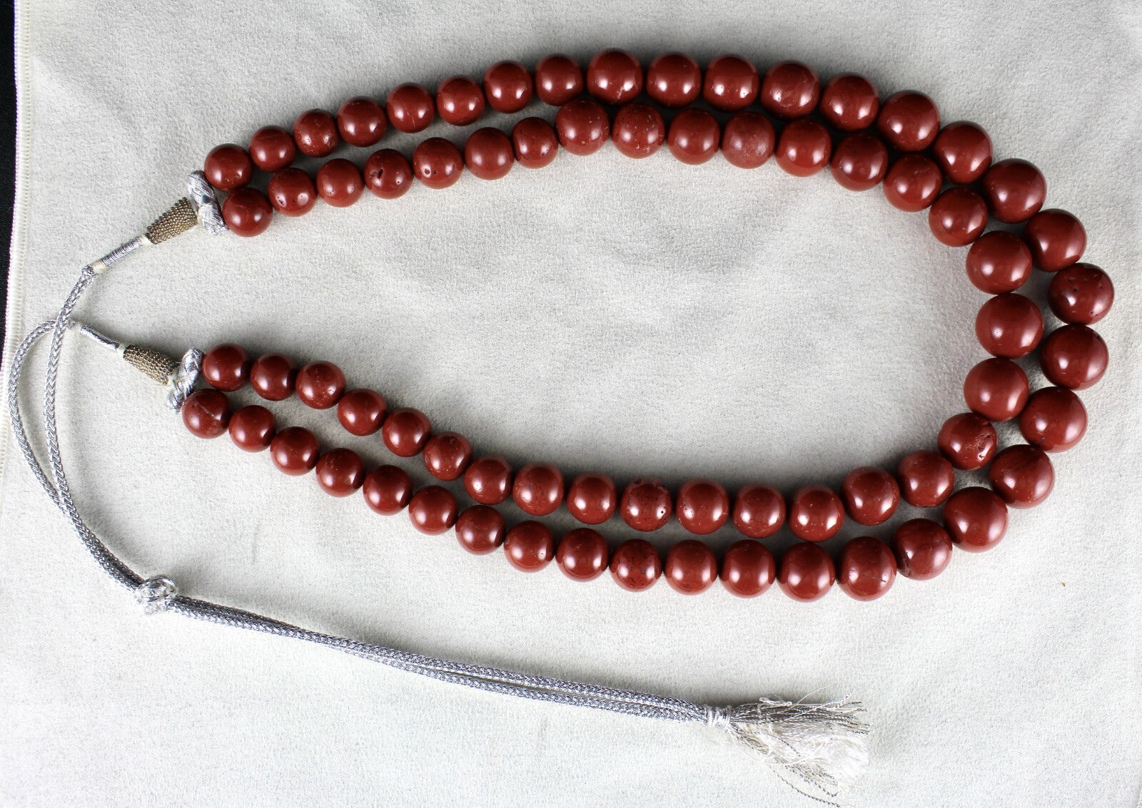 Natural Red Jasper Beads Round 1300 Ct Fashion Gemstone Necklace