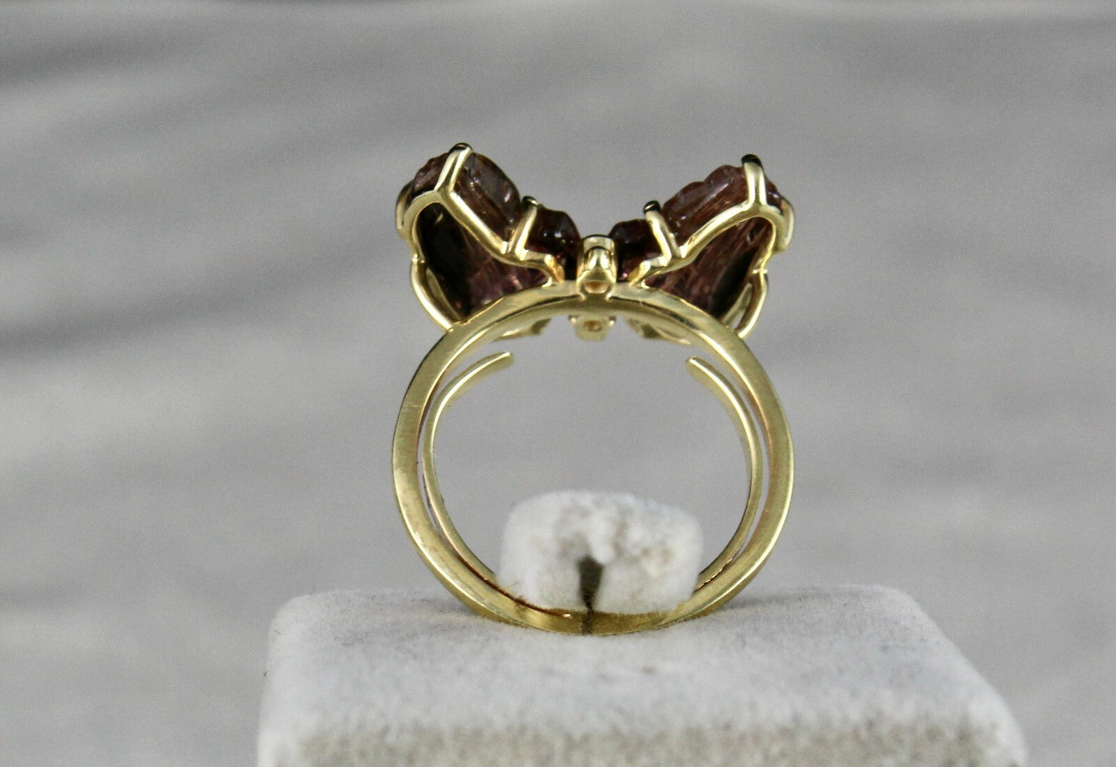 Tourmaline Multi Colour Butterfly 10ct Party Ring 925 Sterling Silver