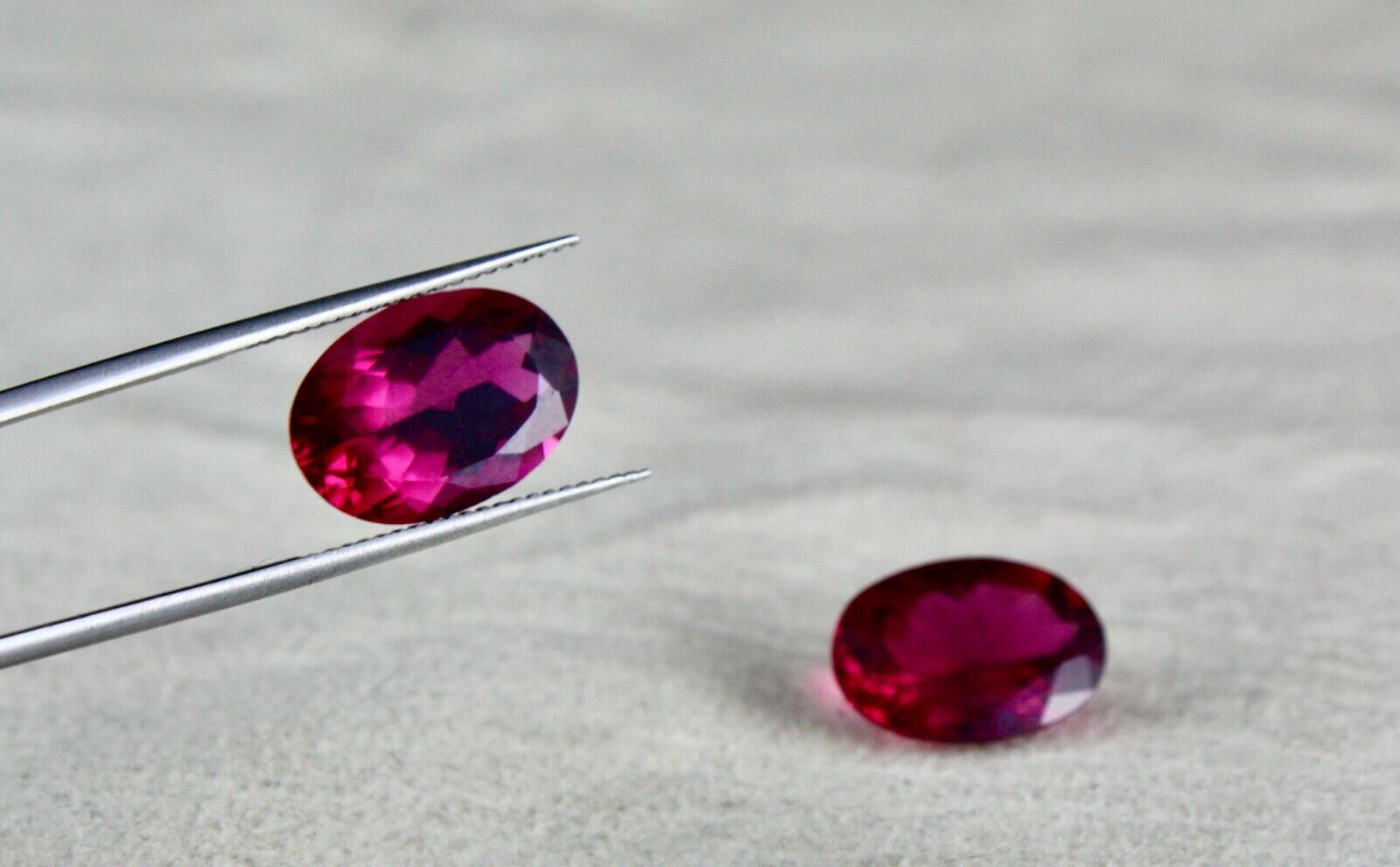 NATURAL PINK TOURMALINE RUBELLITE OVAL PAIR 10.60 CARATS LOOSE GEMSTONE EARRING