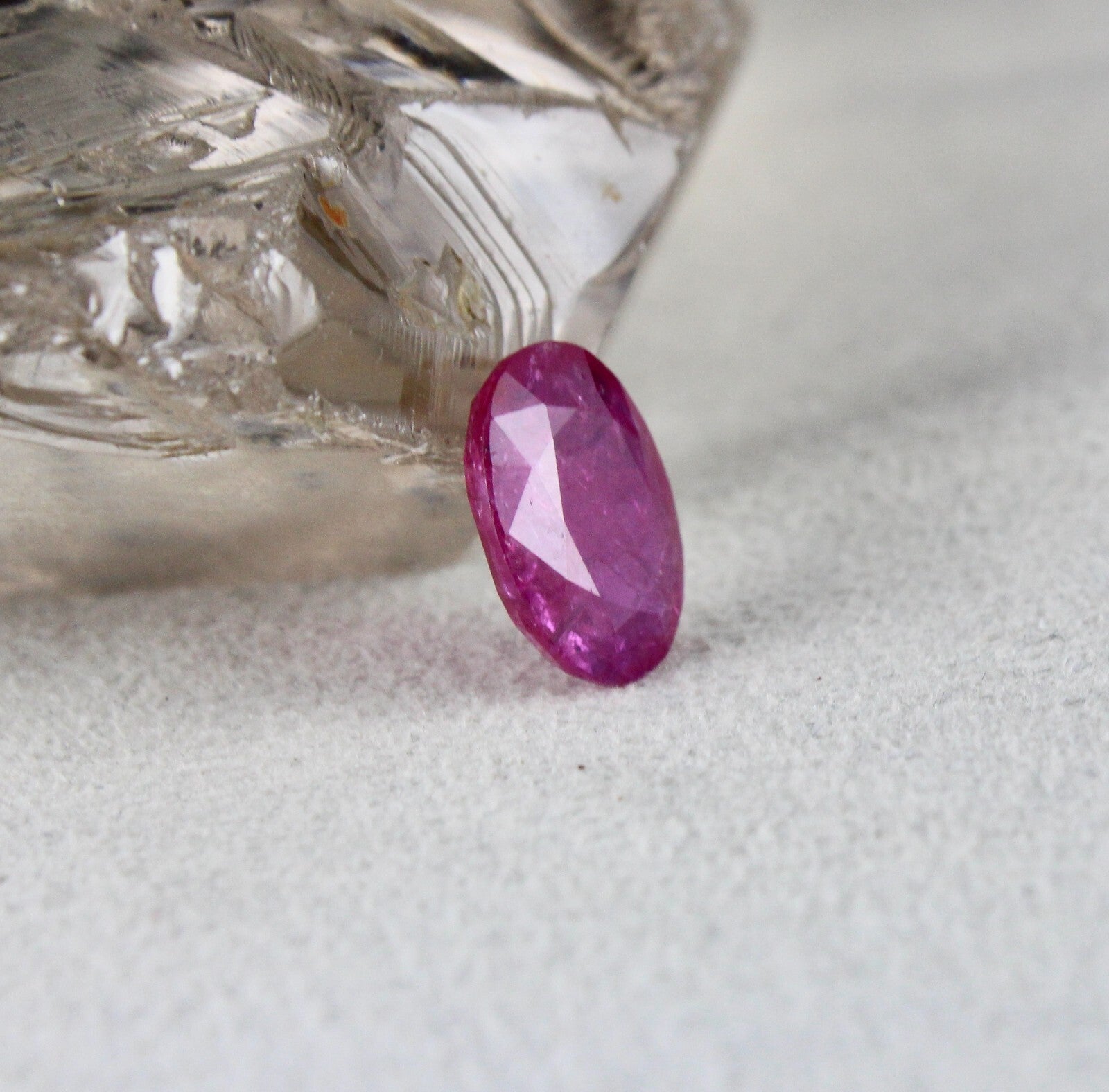 Certified Natural Ruby 4.95 Ct Oval Cut Unheated Mozambique Stone Pendant