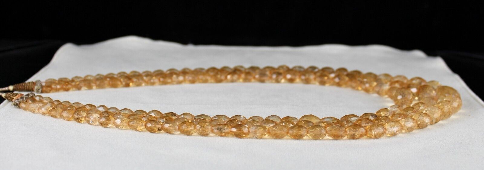 Natural Citrine Beads Oval Faceted 3 L 831 Ct Yellow Gemstone Fashion Necklace