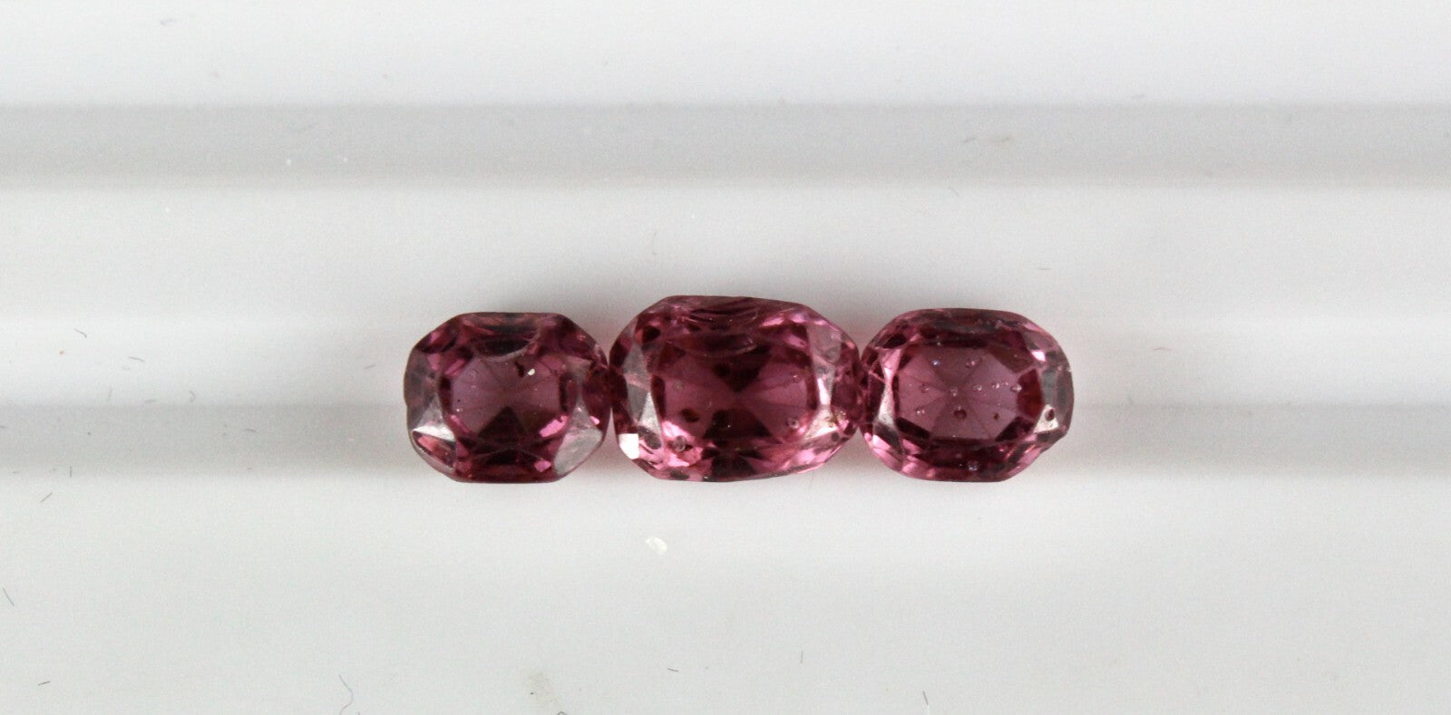 Certified Antique Natural Spinel Old Cushion 3 Pcs 5.08 Cts Gemstone For Ring