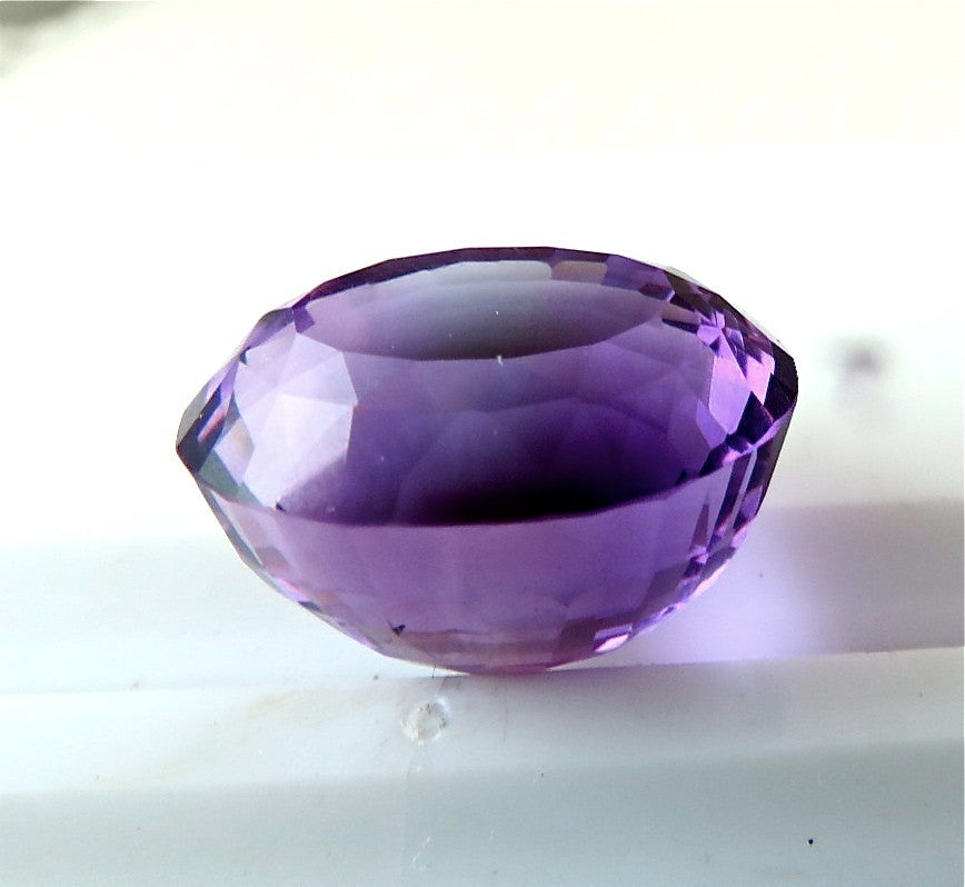 Natural Amethyst 37 Ct Oval Cut Loose Purple Gemstone For Ring Pendant