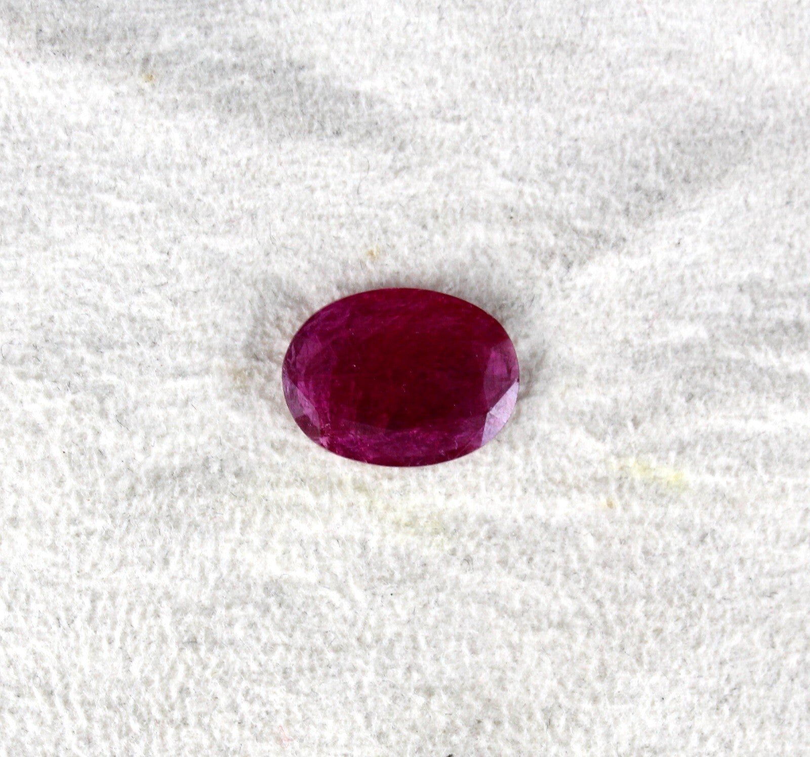 Certified Natural Ruby 3.57 Ct Oval Mozambique Noheat Stone For Ring Pendant