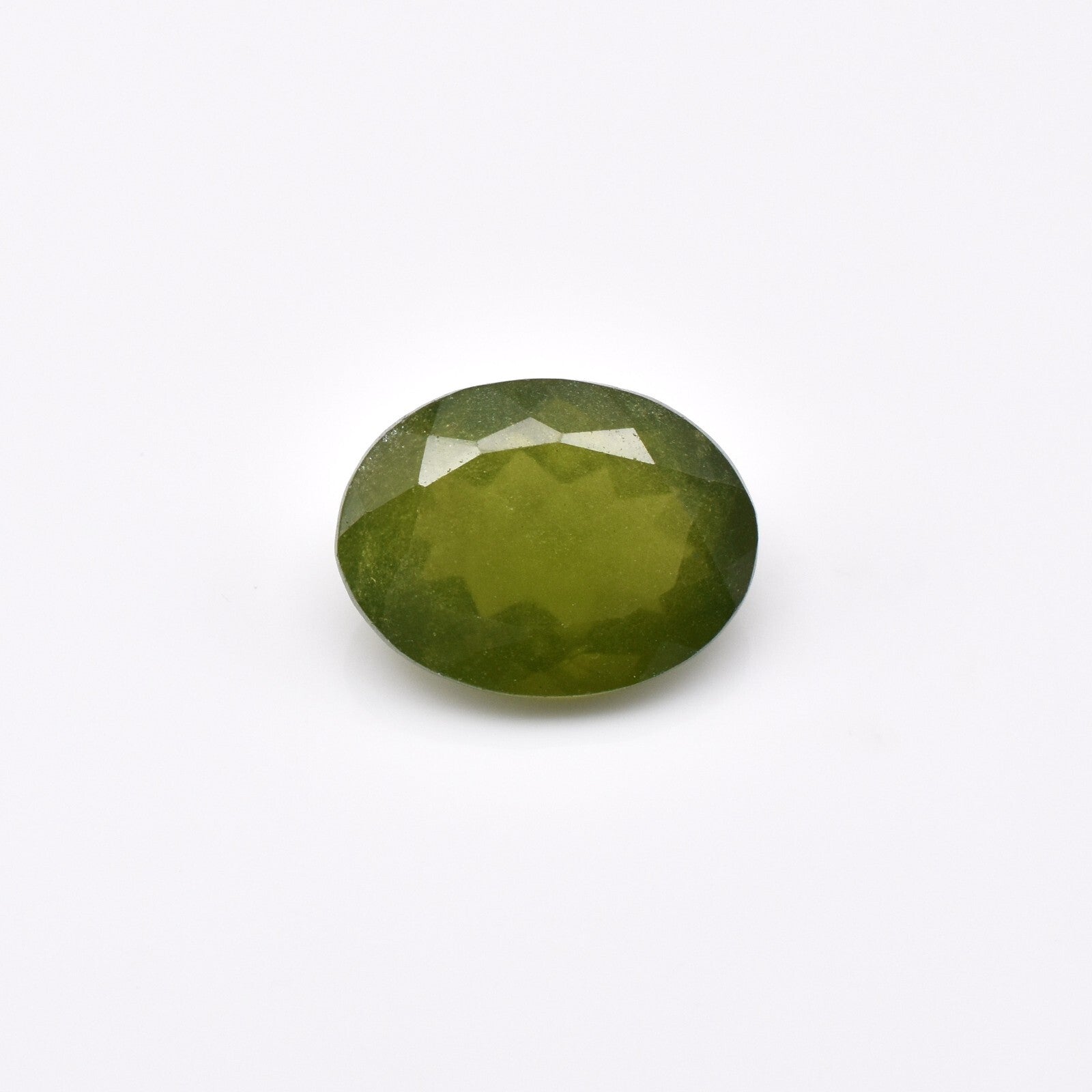 Natural Green Vesuvianite Idocrase 9.54 Ct Oval Gemstone 15x12mm Ring Pendant