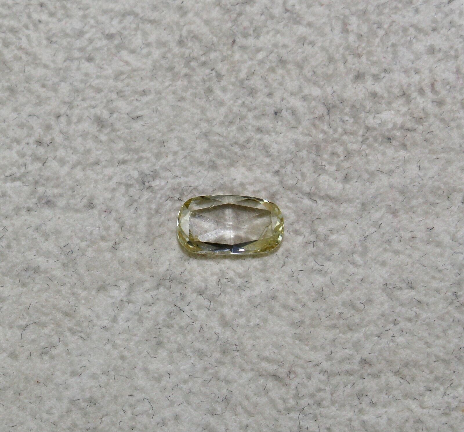 Natural Rose Cut Yellow Diamond Long Oval Shaped 0.91 Cts Stone For Ring Pendant
