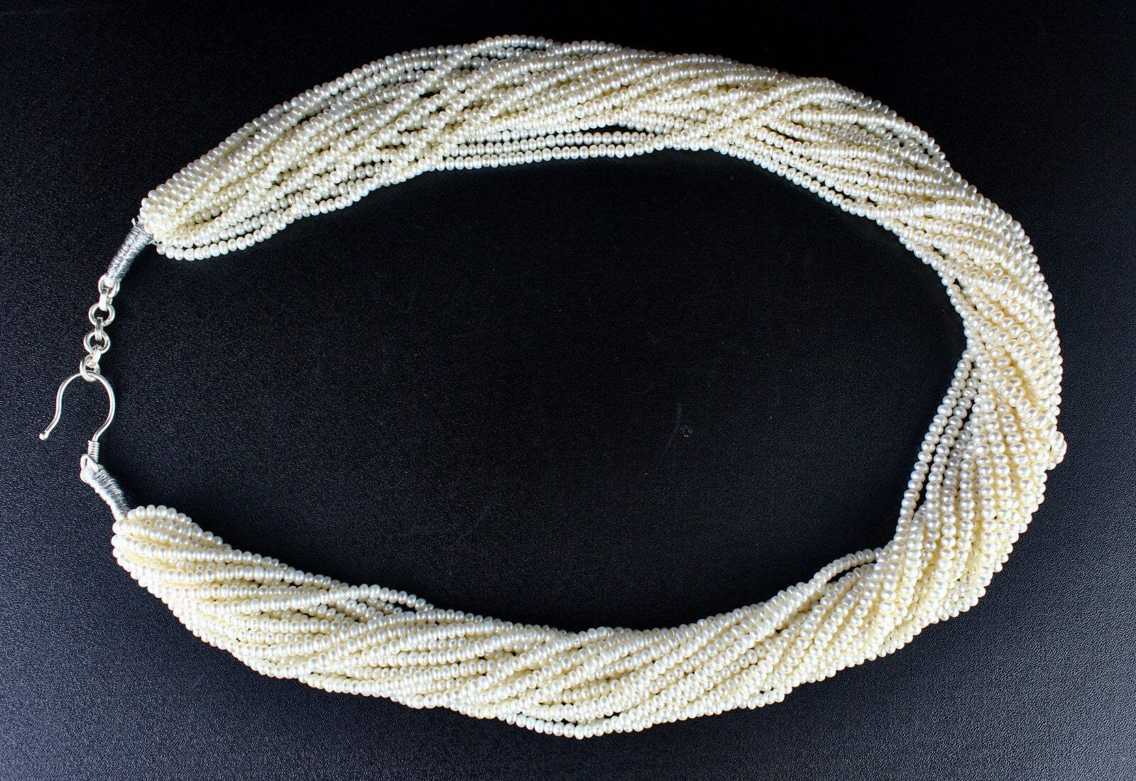 Certified Genuine Freshwater Pearl 807ct Beads Round Gemstone Fashion Necklace