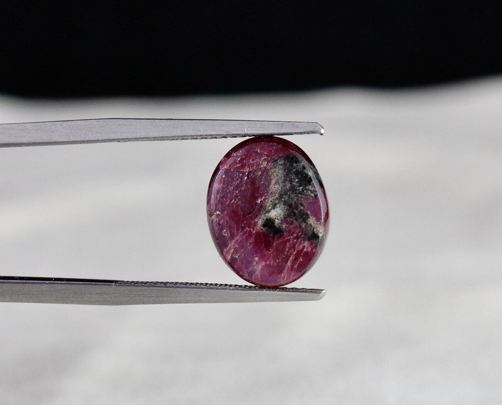 Certified Natural Red Star Ruby 10.25ct Oval Cabochon Gem For Ring Pendant