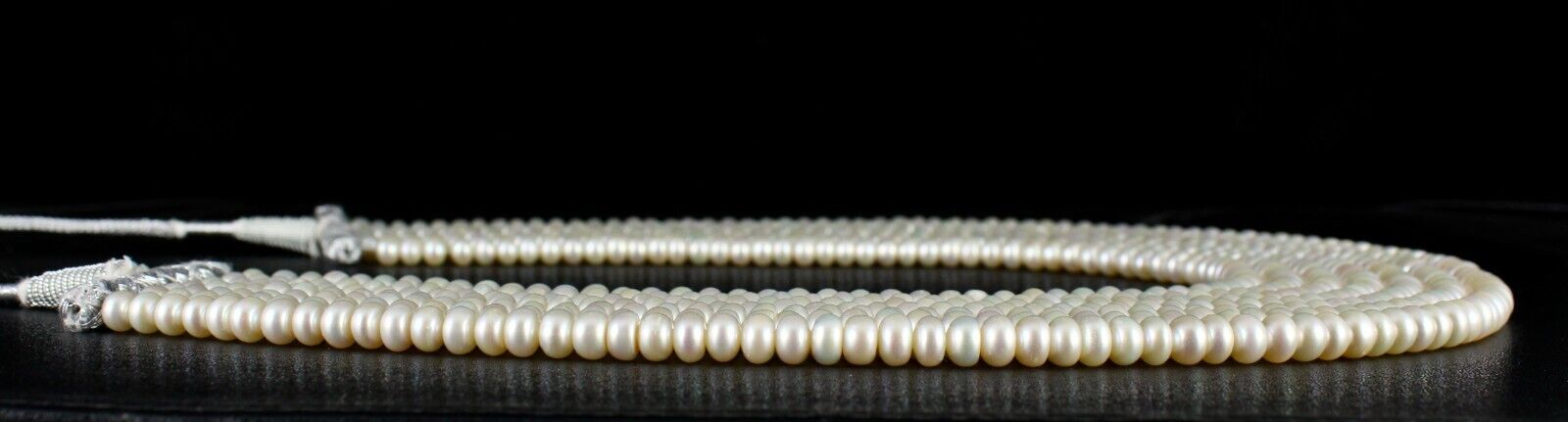 GENUINE FRESH WATER PEARL BEADS ROUND 7 L 1077 CARATS GEMSTONE FASHION NECKLACE