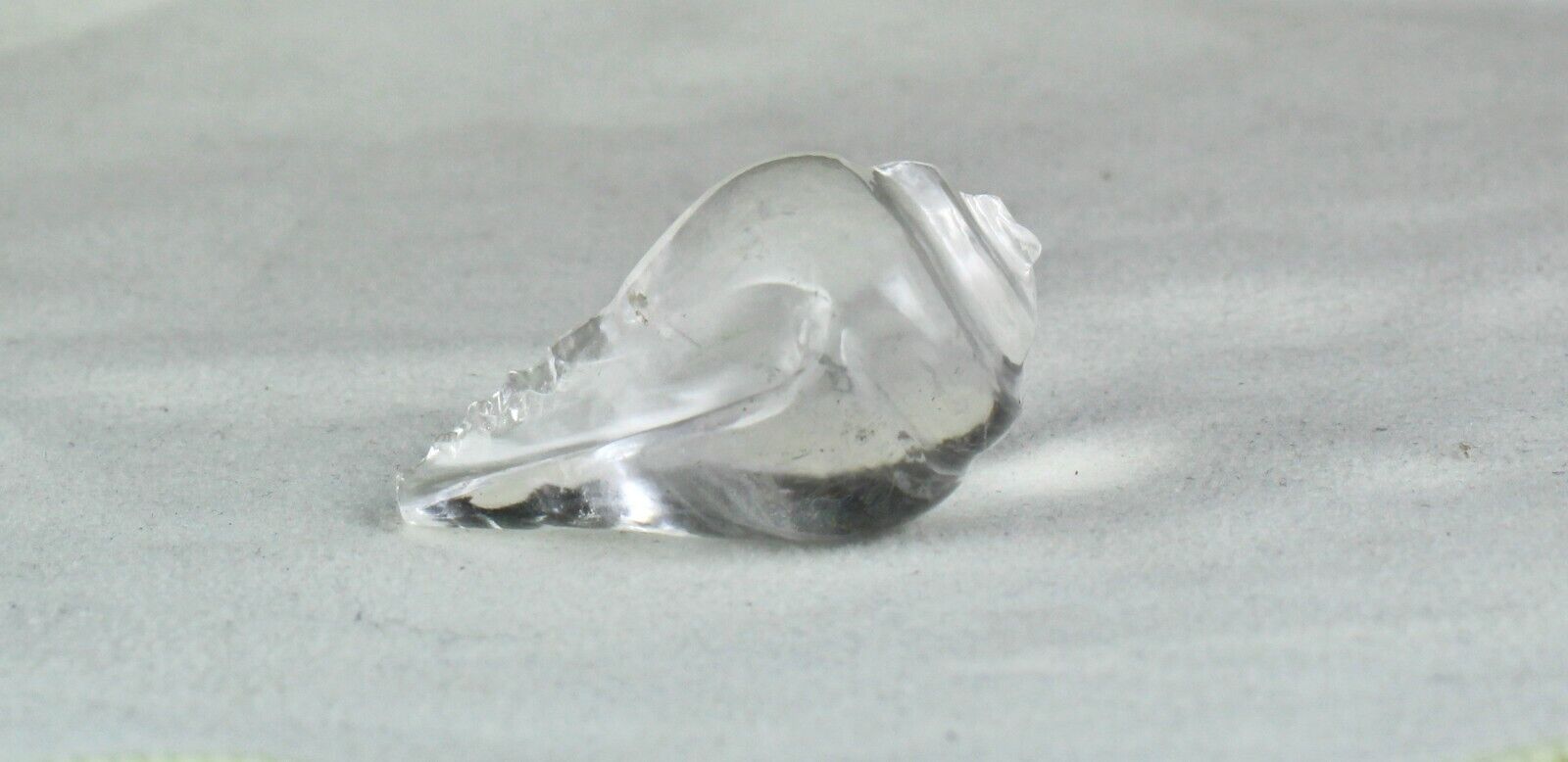Natural Rock Crystal Quartz Shank Carved 153 Ct Divine Gemstone Spiritual Decor