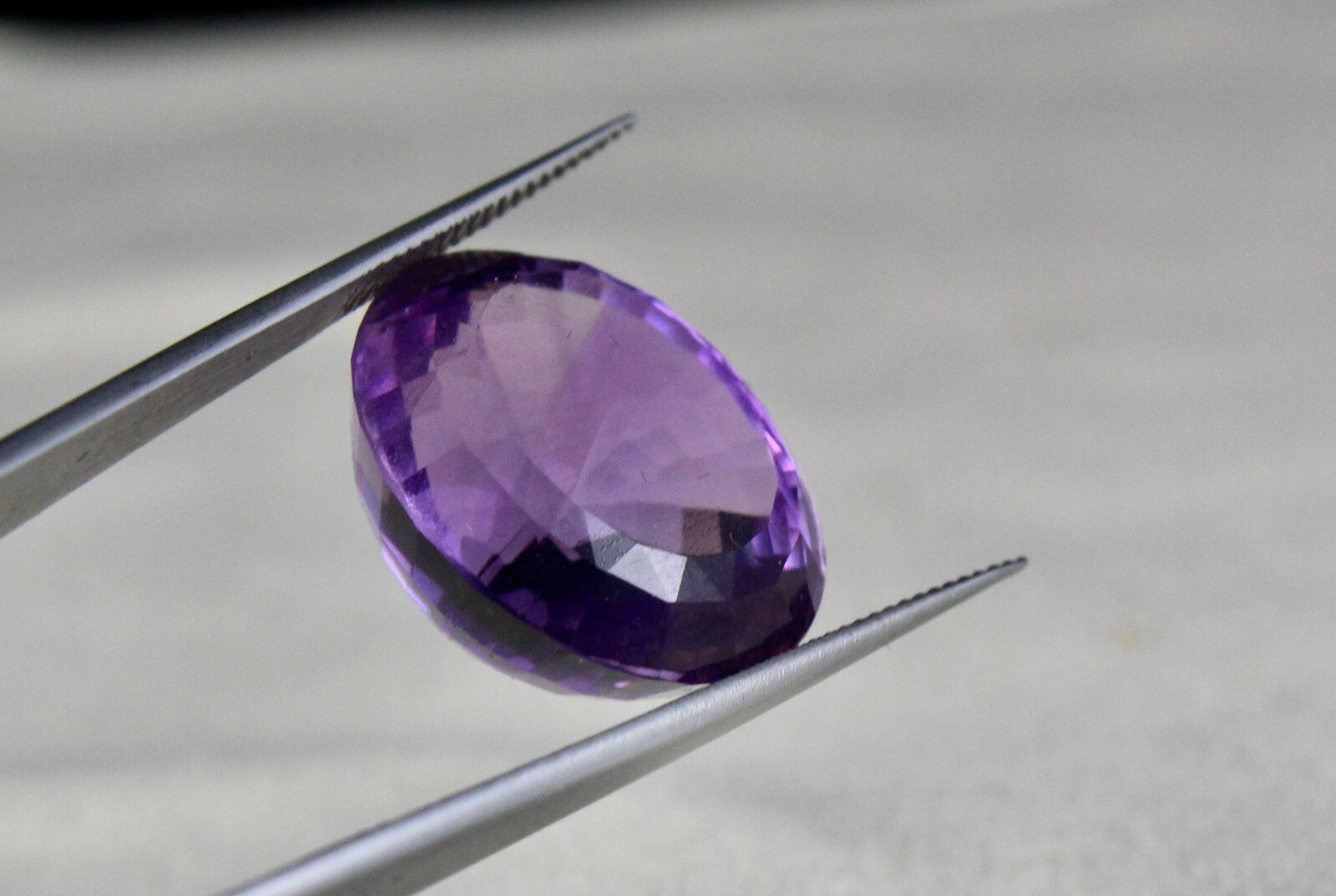 Natural Amethyst Oval Cut 25.65 Ct Gemstone Ring Pendant 20x18 Mm