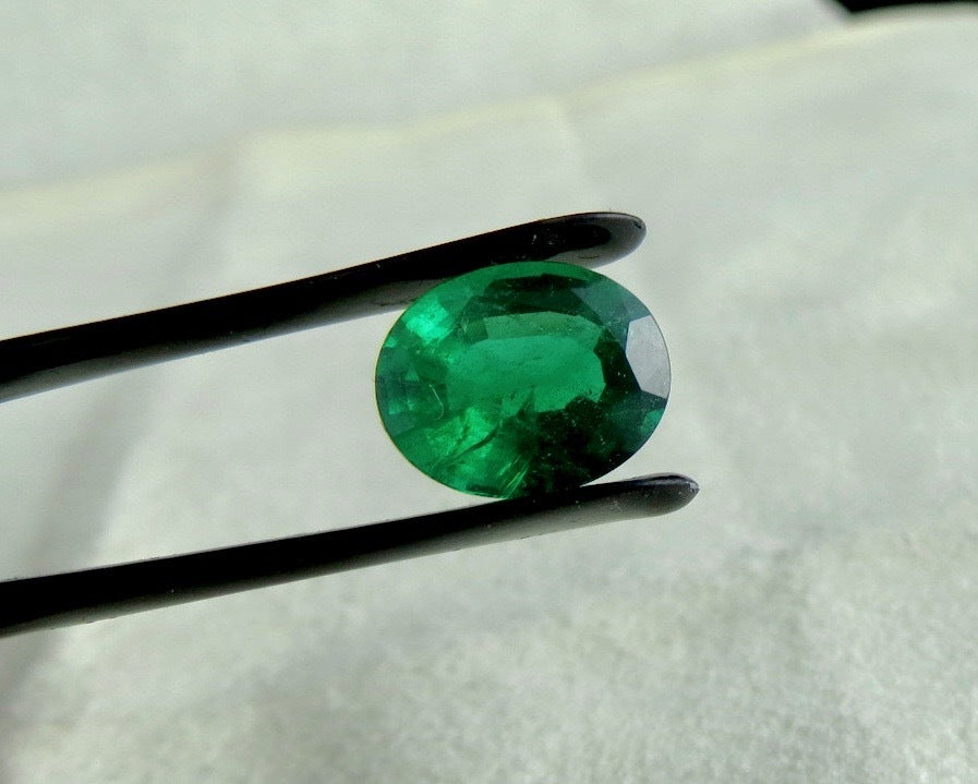 Certified Natural Zambia Emerald Oval Cut 11x9mm 4ct Loose Gemstone Ring