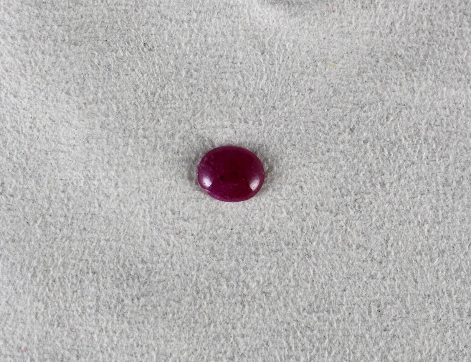 FLAT NATURAL RUBY OVAL CABOCHON 2.06 CTS LOOSE RED GEMSTONE RING PENDANT DESIGN