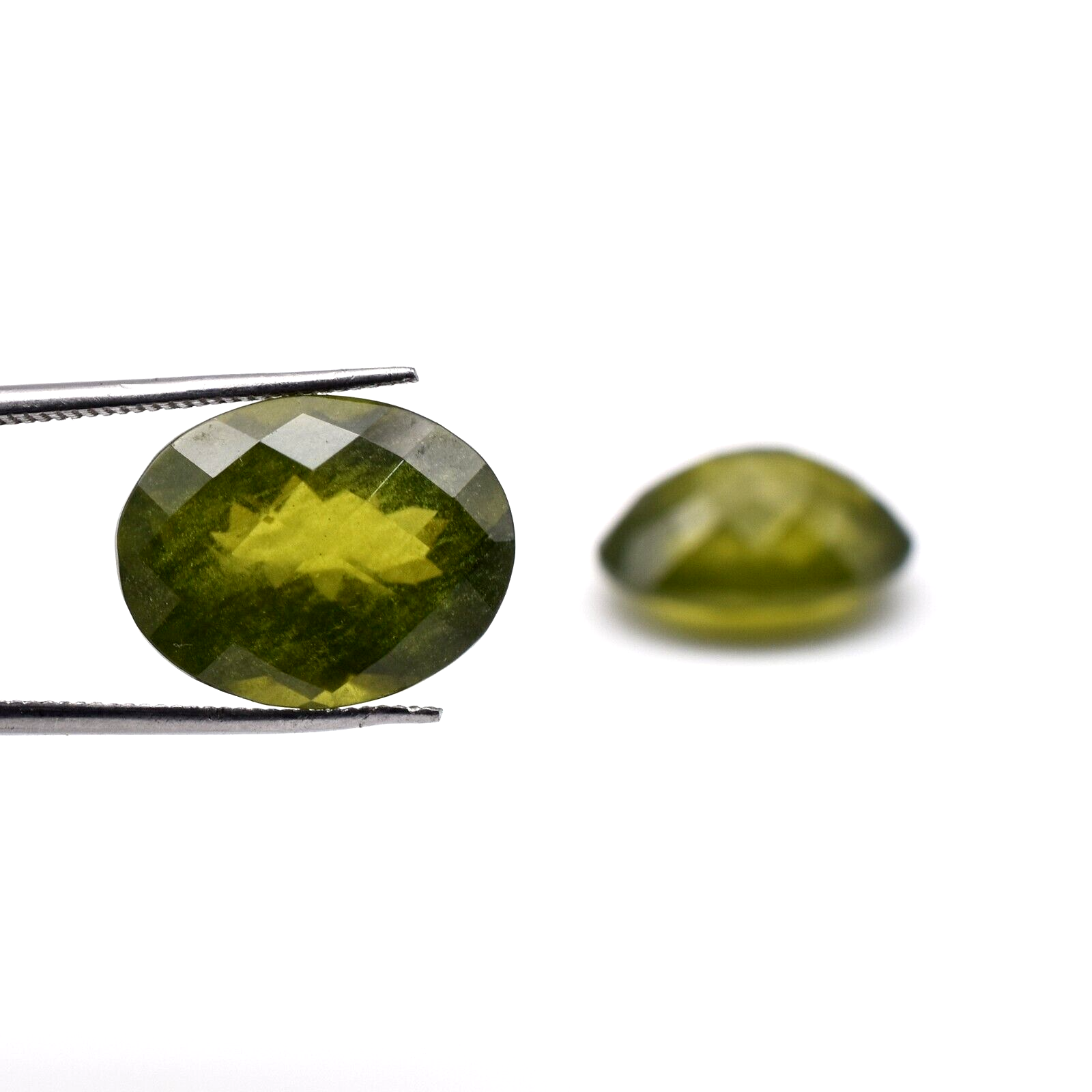 Natural Vesuvianite Idocrase 23.74 Ct Oval Gemstones 2 Pc For Earring Design