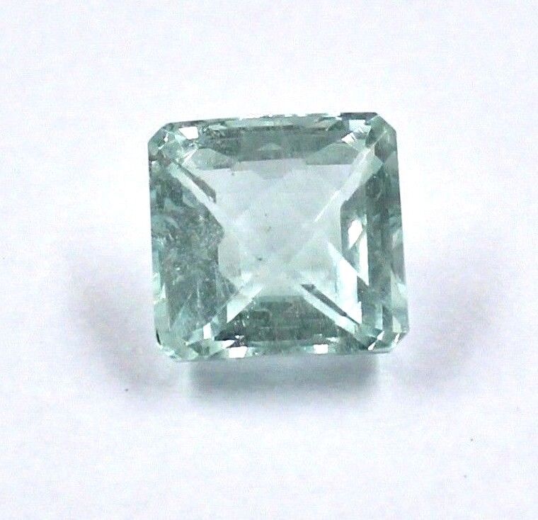 NATURAL BLUE AQUAMARINE SQUARE CUT 9.98 CARATS GEMSTONE FOR RING PENDANT