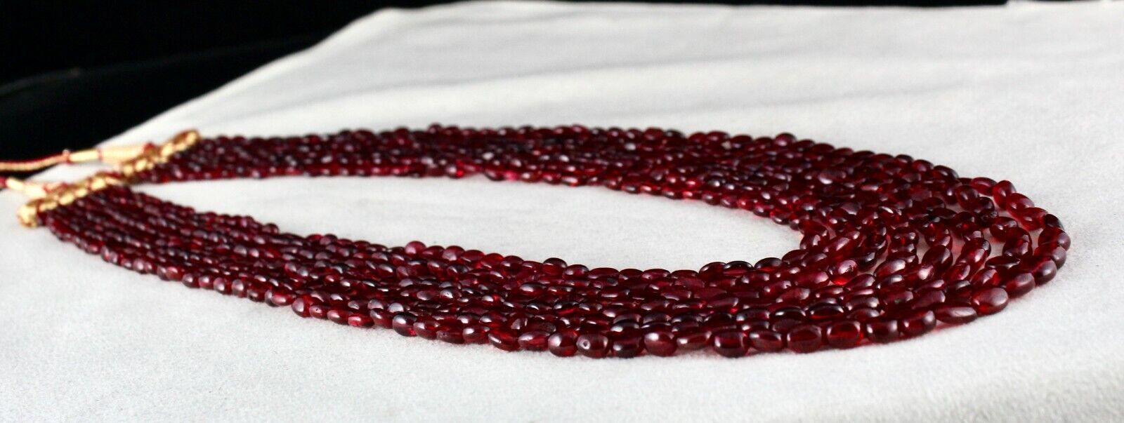 Natural Certified Red Spinel Beads Long 8 L 465 Ct Gemstone Important Necklace