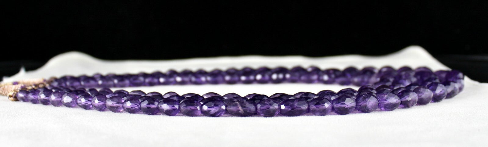 Certified Natural Amethyst 911 Ct Faceted Purple Gemstone Fashion Necklace