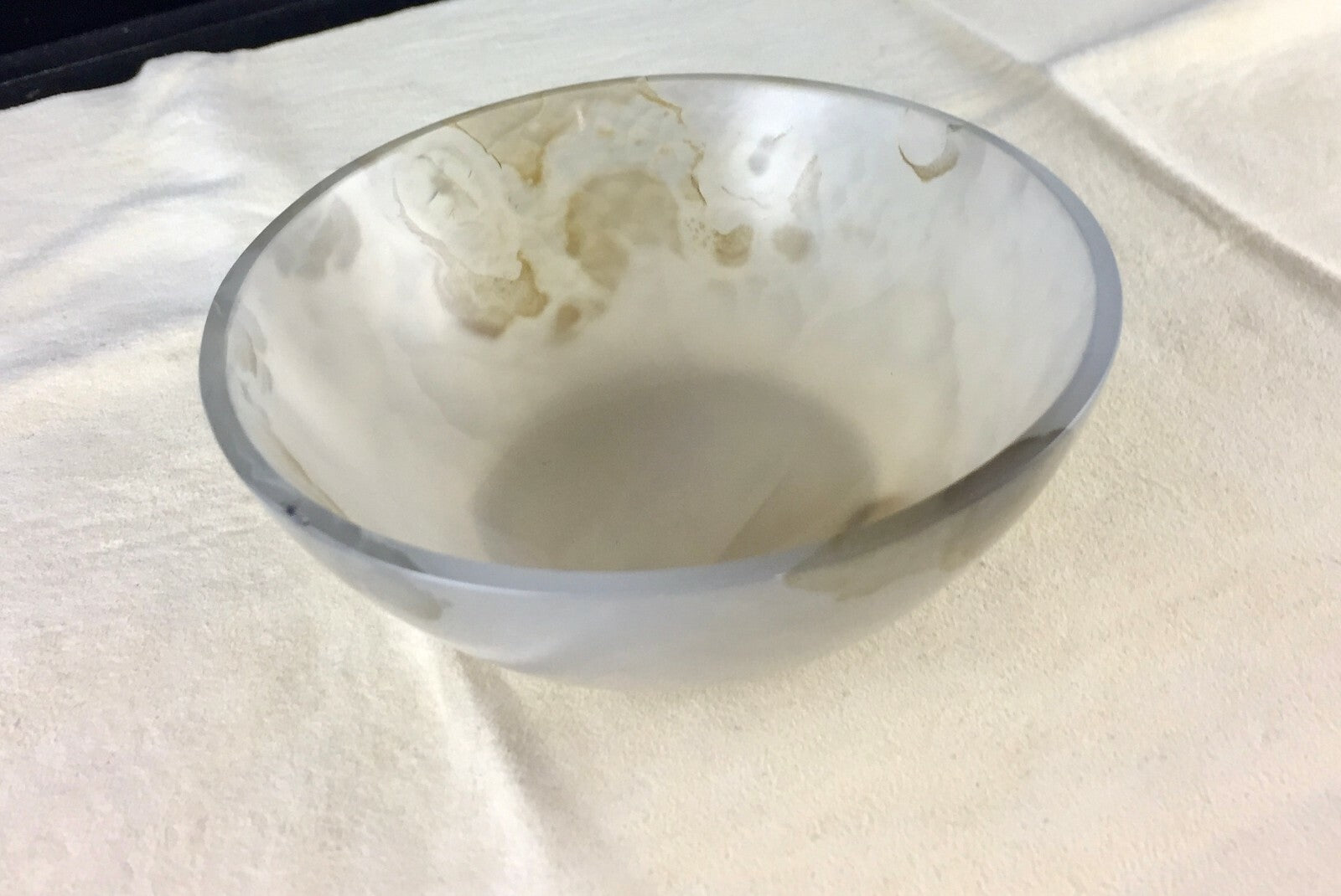 Fine Crafted Chalcedony Bowl 845 Ct Carved Designer Home Decor