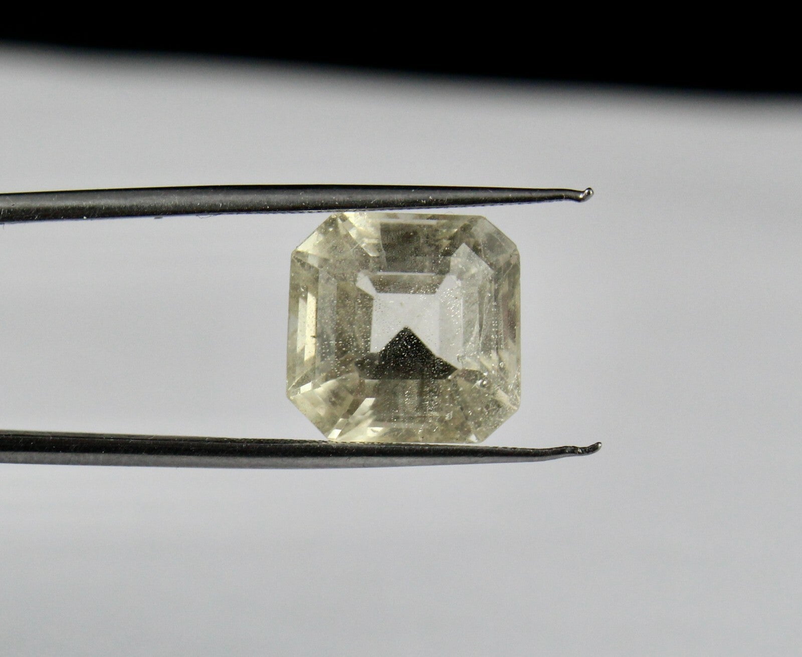 Certified Natural Unheated Yellow Sapphire 10.70ct Octagon Sterling Silver Ring