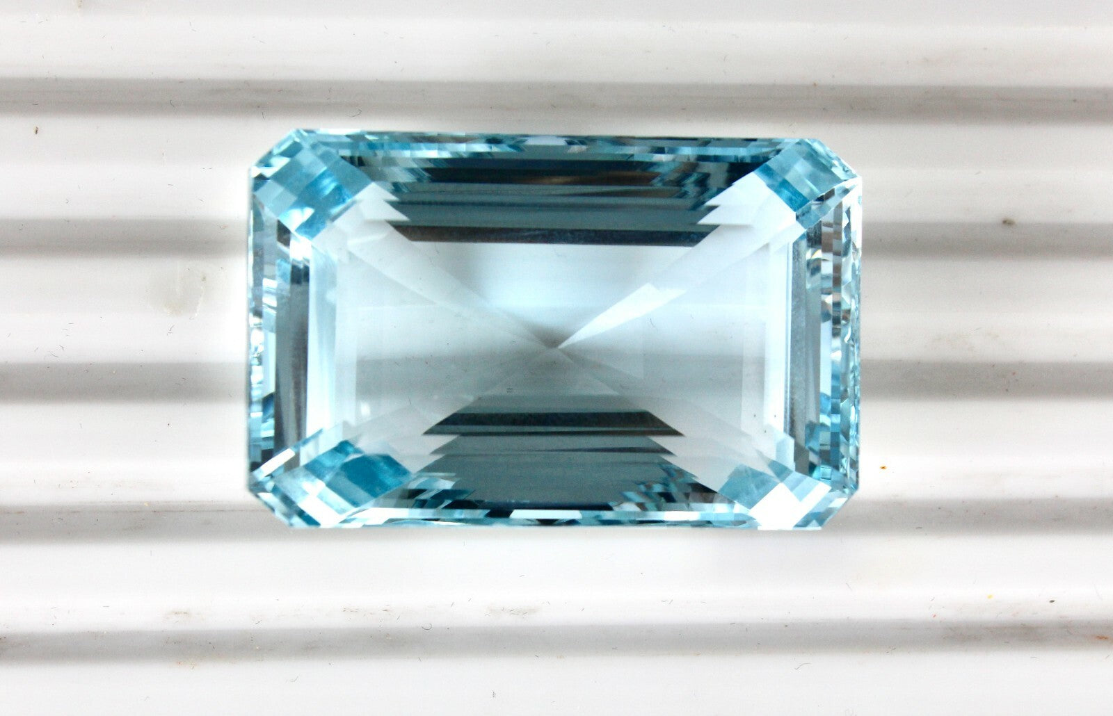 Certified Sky Blue Topaz 382 Ct Octagon 47x30mm Semi Precious Gemstone Pendant