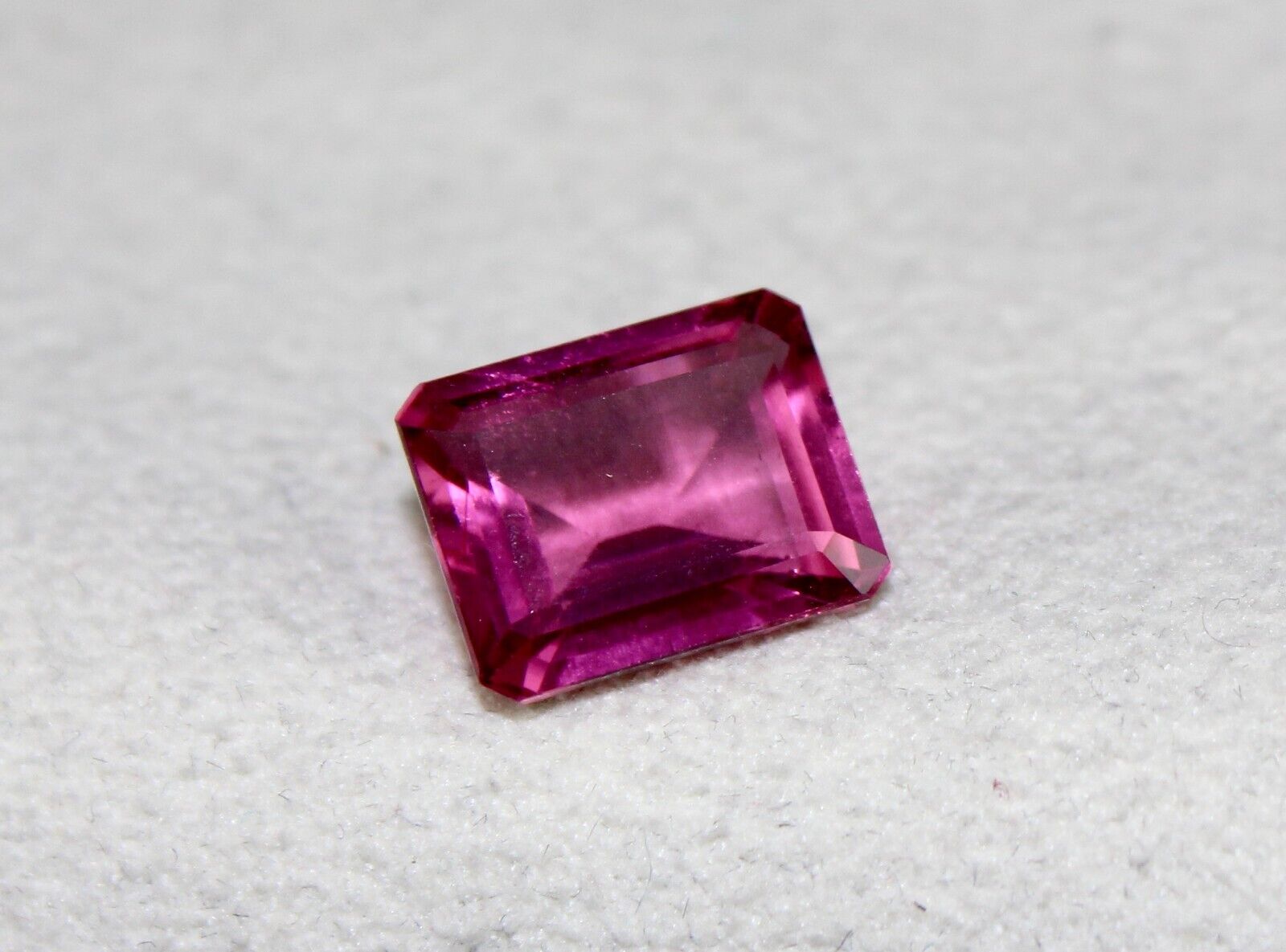 Natural Rubellite Pink Tourmaline Octagon Cut 5.6 Ct Clean Gemstone Ring Pendant