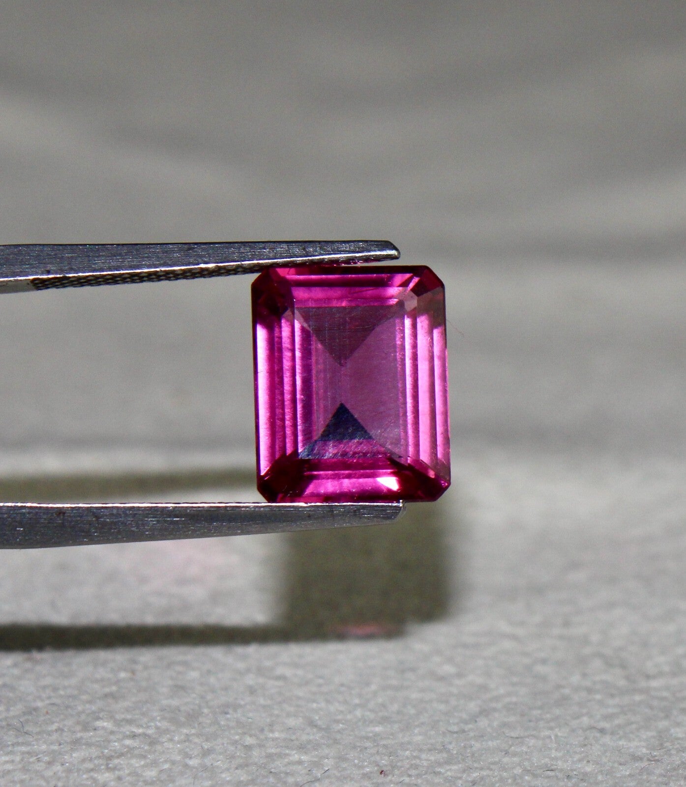 Certified Natural Rubellite Pink Tourmaline 5.6 Ct Octagon Ring Pendant
