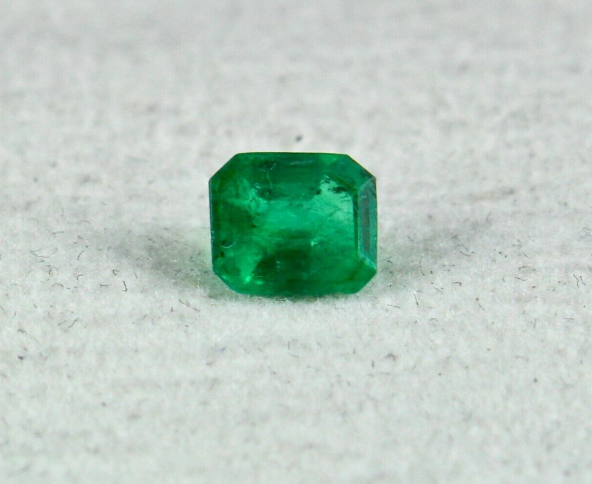 Natural Emerald Octagon 0.75 Ct 6x5mm Gemstone For Ring Pendant Design