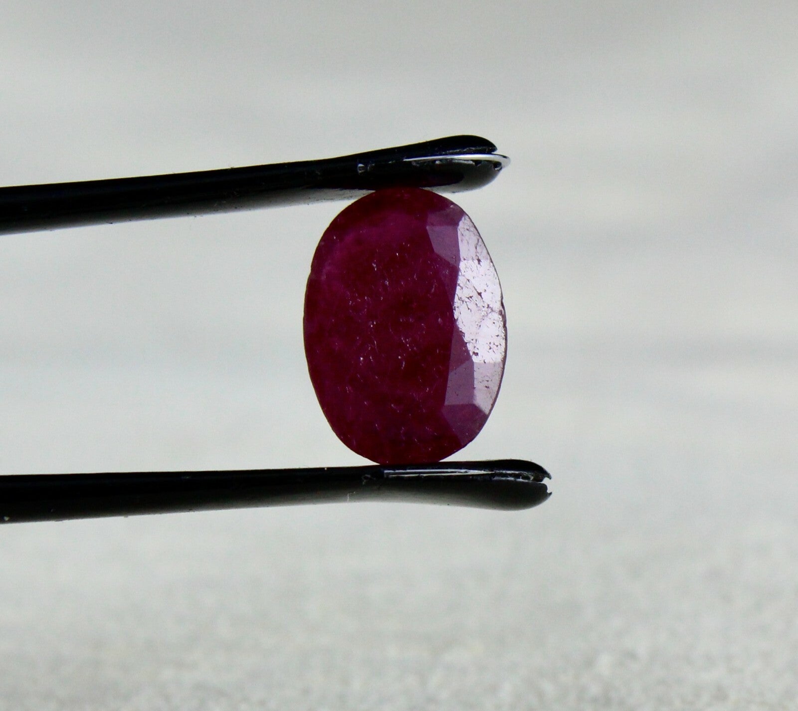 Natural Red Untreated Ruby Oval Cut 2.19ct Astrology Gemstone Ring Pendant