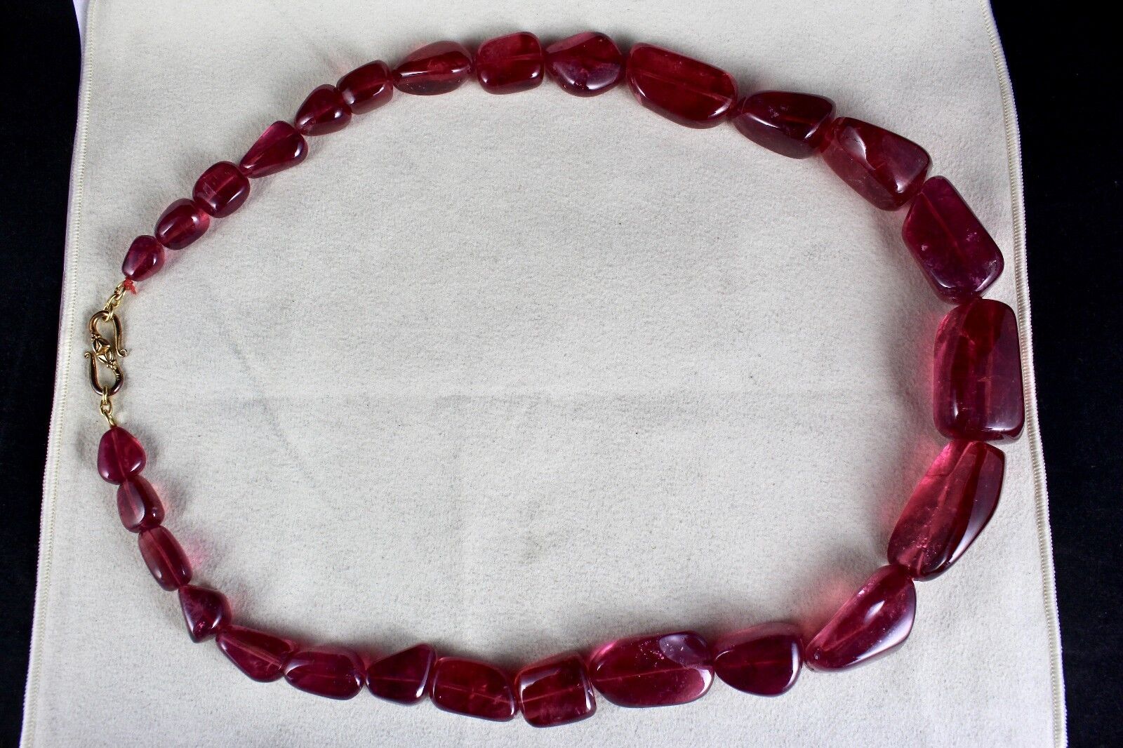NATURAL PINK TOURMALINE RUBELLITE BEADS NUGGET 40MM 1825 CARAT PRECIOUS NECKLACE