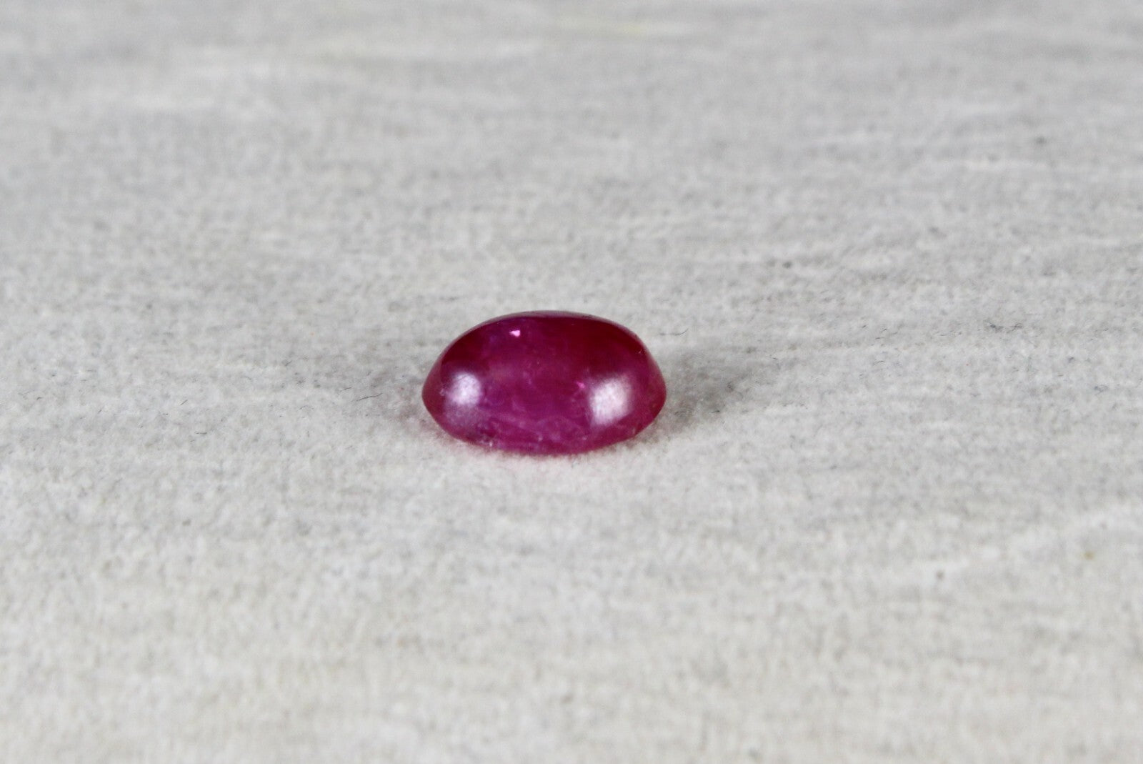 Certified Natural Burmese Ruby 3.95ct Oval Cabochon Gemstone For Ring/pendant