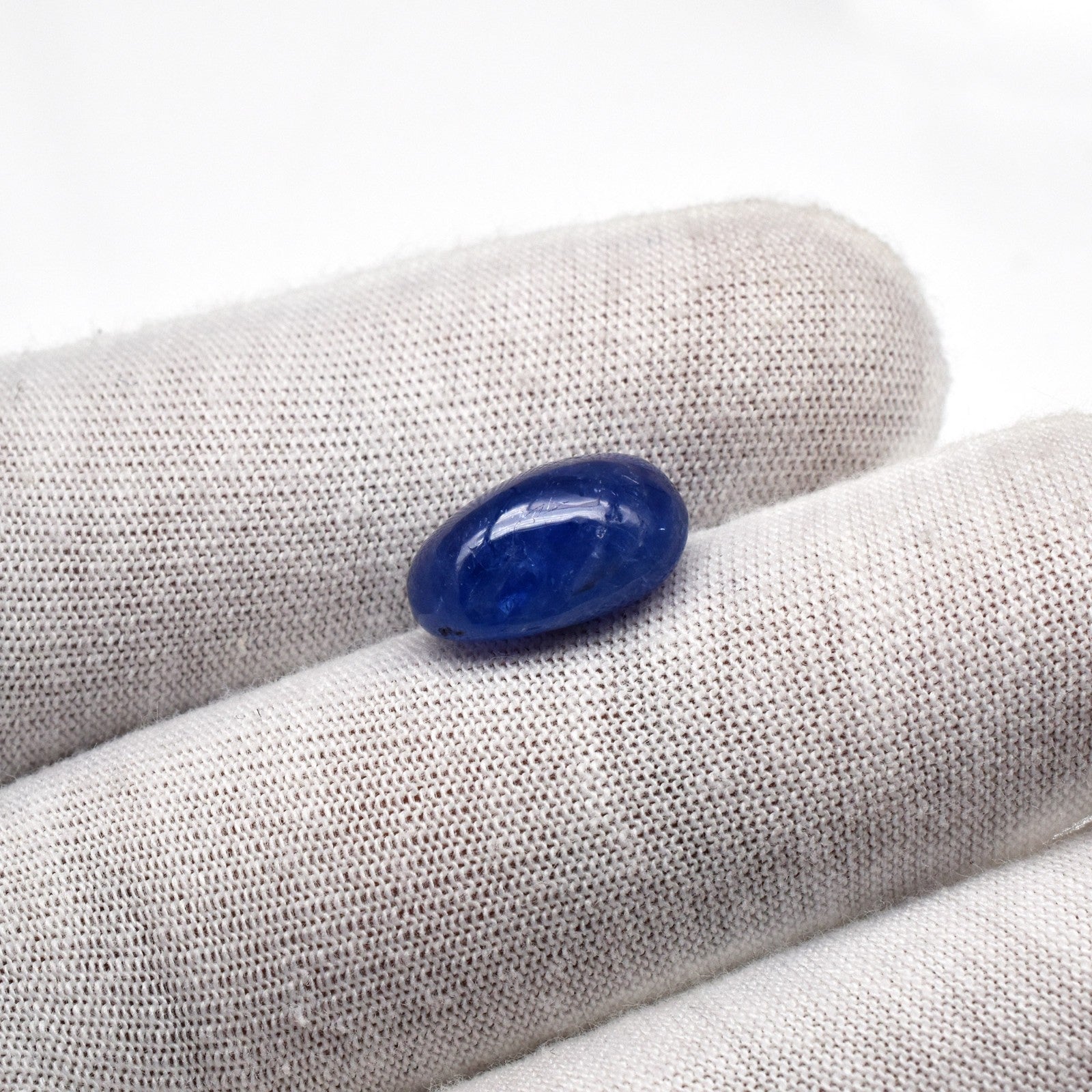 Certified Natural Blue Sapphire Cabochon 9.82 Ct Gemstone Ring Pendant